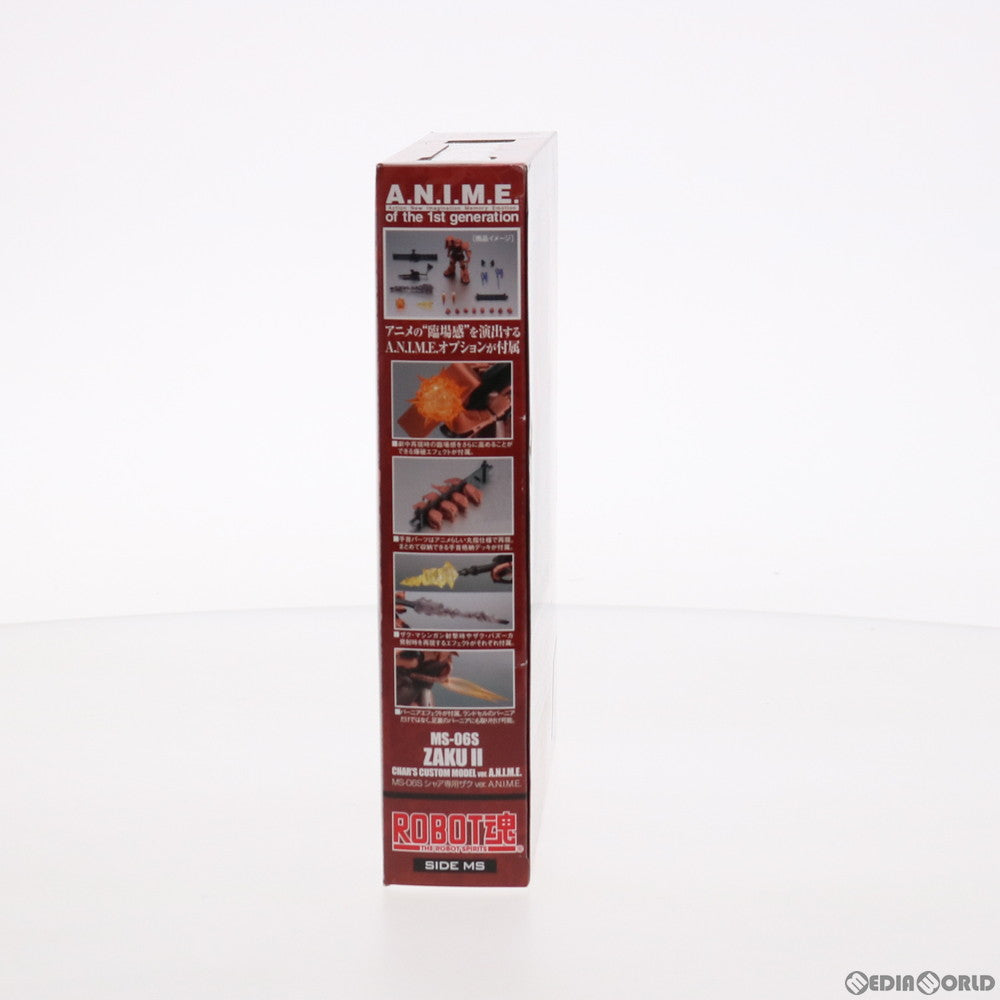 【中古即納】[FIG] (再販) ROBOT魂(SIDE MS) MS-06S シャア専用ザク ver. A.N.I.M.E. 機動戦士ガンダム 完成品 可動フィギュア バンダイスピリッツ(20190930)