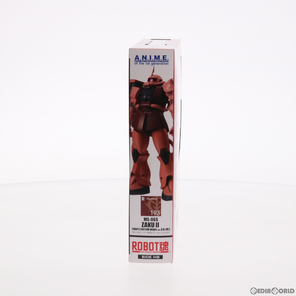 【中古即納】[FIG] (再販) ROBOT魂(SIDE MS) MS-06S シャア専用ザク ver. A.N.I.M.E. 機動戦士ガンダム 完成品 可動フィギュア バンダイスピリッツ(20190930)