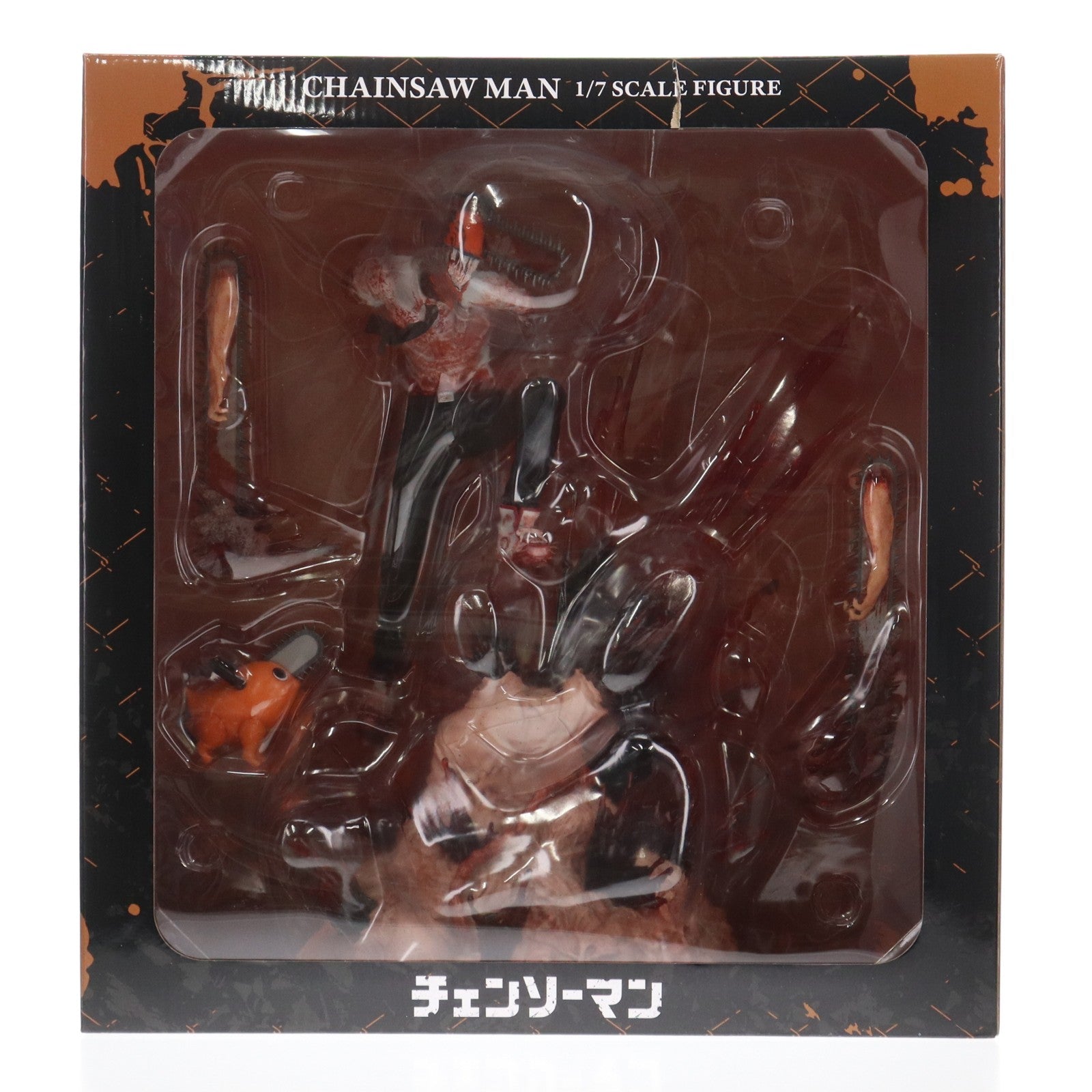 【中古即納】[FIG] eStream Store限定特典付属 SHIBUYA SCRAMBLE FIGURE チェンソーマン 1/7 完成品 フィギュア eStream/アルファサテライト(20230731)