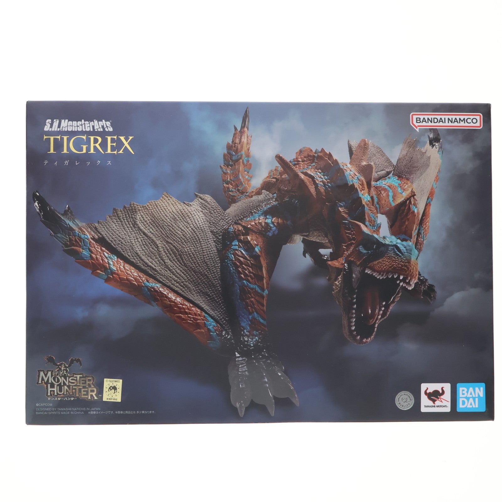 【中古即納】[FIG] S.H.MonsterArts(モンスターアーツ) ティガレックス モンスターハンターライズ 完成品 可動フィギュア バンダイスピリッツ(20240126)