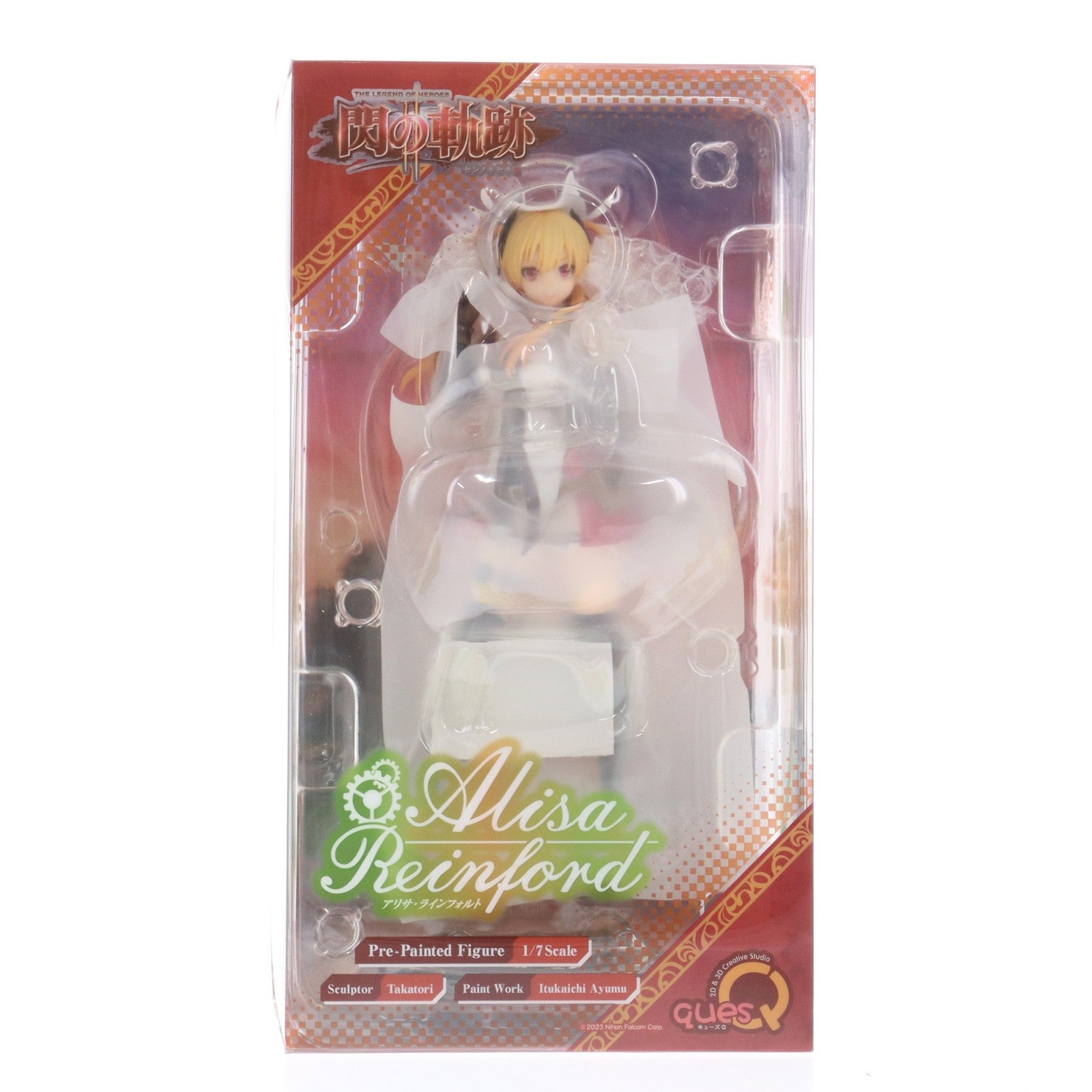 【中古即納】[FIG] アリサ・ラインフォルト 英雄伝説 閃の軌跡II 1/7 完成品 フィギュア キューズQ(20250331)