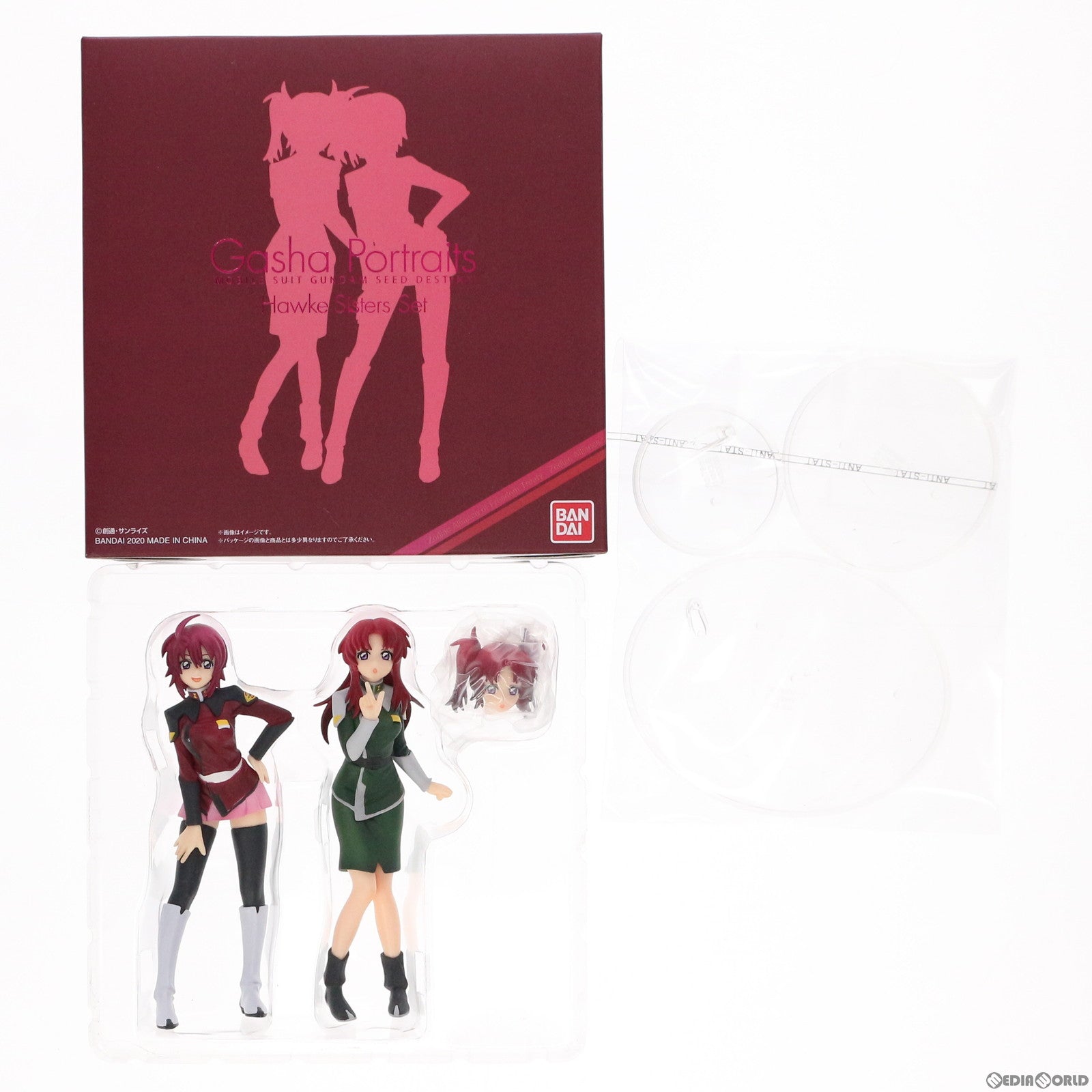 【中古即納】[FIG] プレミアムバンダイ限定 GashaPortraits(ガシャポートレイツ) ホーク姉妹セット 機動戦士ガンダムSEED DESTINY(シード デスティニー) 完成品 フィギュア バンダイ(20200331)