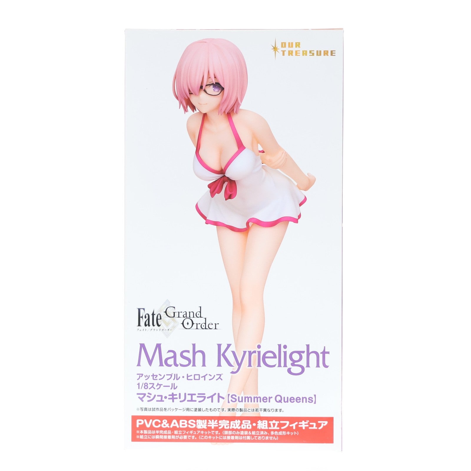 【中古即納】[FIG] アッセンブル・ヒロインズ マシュ・キリエライト【Summer Queens】 Fate/Grand Order(フェイト/グランドオーダー) 1/8 半完成品 組み立てフィギュアキット アワートレジャー(20200930)