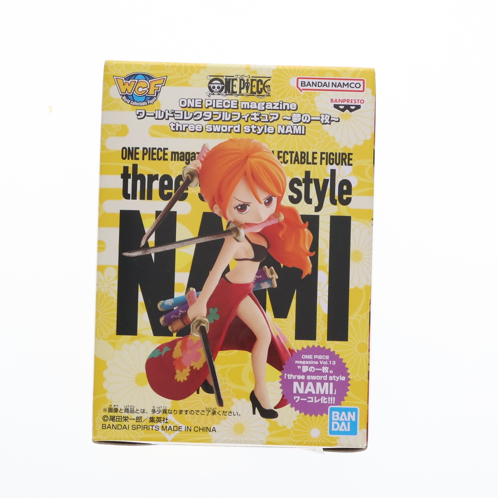 【中古即納】[FIG] ワールドコレクタブルフィギュア ～夢の一枚～ ナミ(三刀流) ONE PIECE(ワンピース) 完成品 フィギュア バンダイ(20231210)