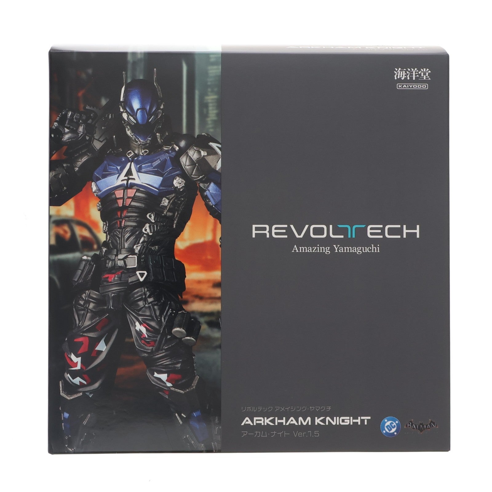 【中古即納】[FIG] リボルテック アメイジング・ヤマグチ アーカム・ナイト Ver.1.5 BATMAN: ARKHAM KNIGHT(バットマン:アーカム・ナイト) 完成品 可動フィギュア(NR060) 海洋堂(20250627)