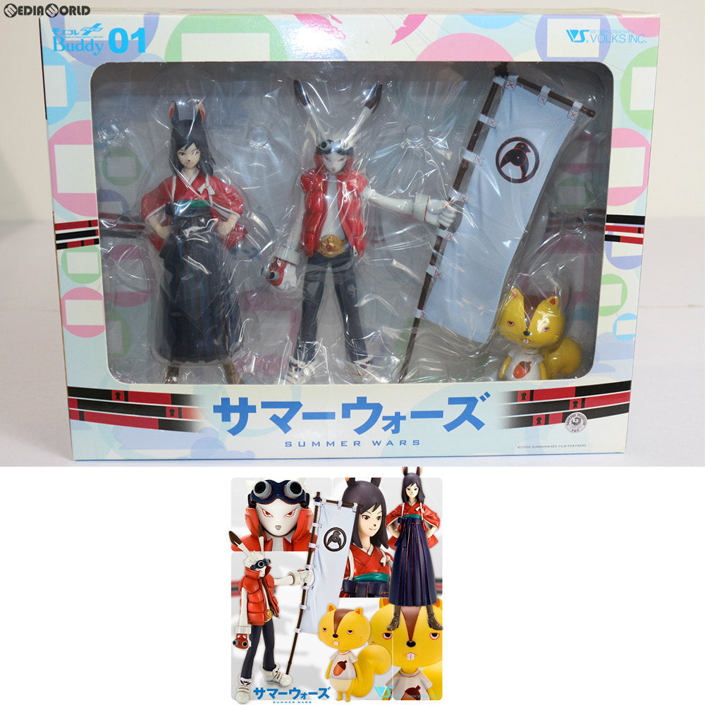 【中古即納】[FIG] モエコレPLUS Buddy No.01 キング・カズマ&仮ケンジ&ナツキ サマーウォーズ 完成品 フィギュア ボークスショップ&ホビー天国ウェブ限定 ボークス(20100731)
