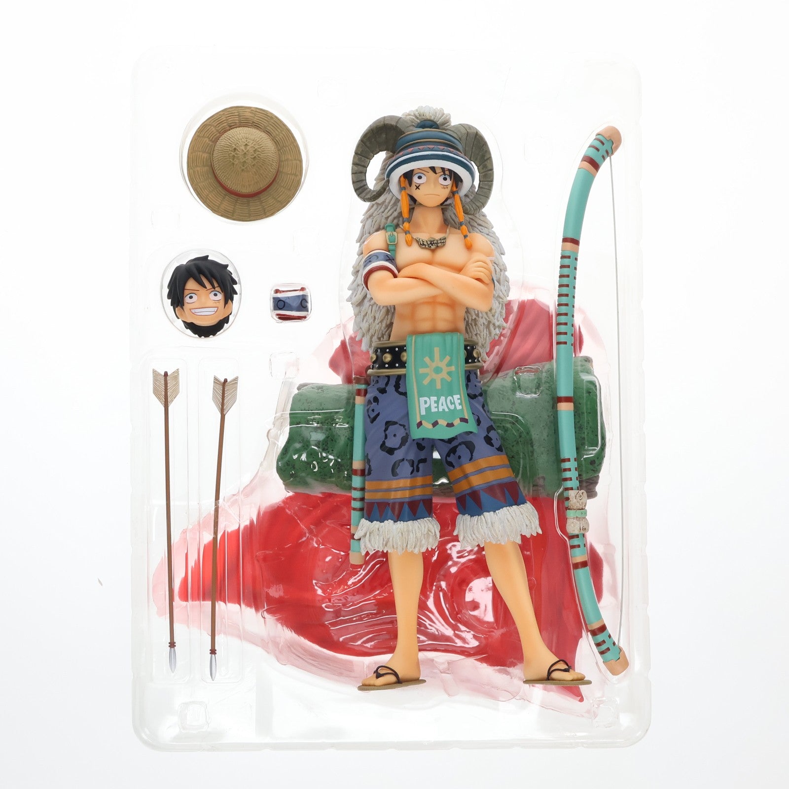 【中古即納】[FIG] DOOR PAINTING COLLECTION FIGURE D.P.C.F モンキー・D・ルフィ アニマルVer. ONE PIECE(ワンピース) 1/7 完成品 フィギュア プレックス(20120721)