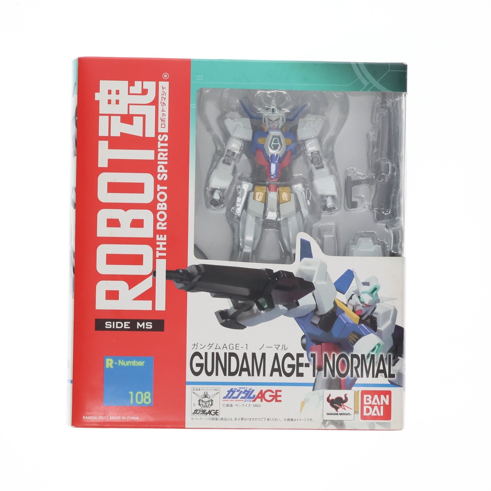 【中古即納】[FIG] ROBOT魂(SIDE MS) ガンダムAGE-1 ノーマル 機動戦士ガンダムAGE(エイジ) 完成品 可動フィギュア バンダイ(20111217)