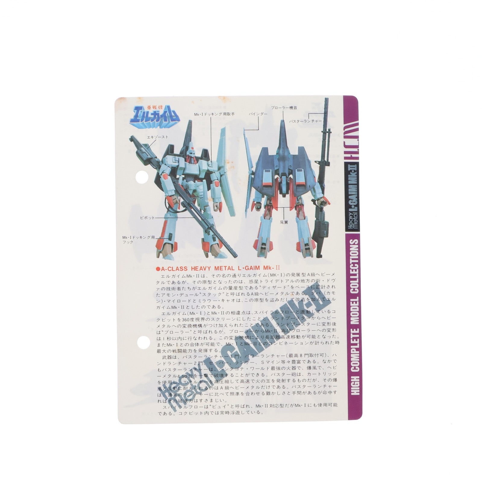 【中古即納】[FIG] HCM-14 エルガイムマークII 重戦機エルガイム 完成品 可動フィギュア バンダイ(19961231)