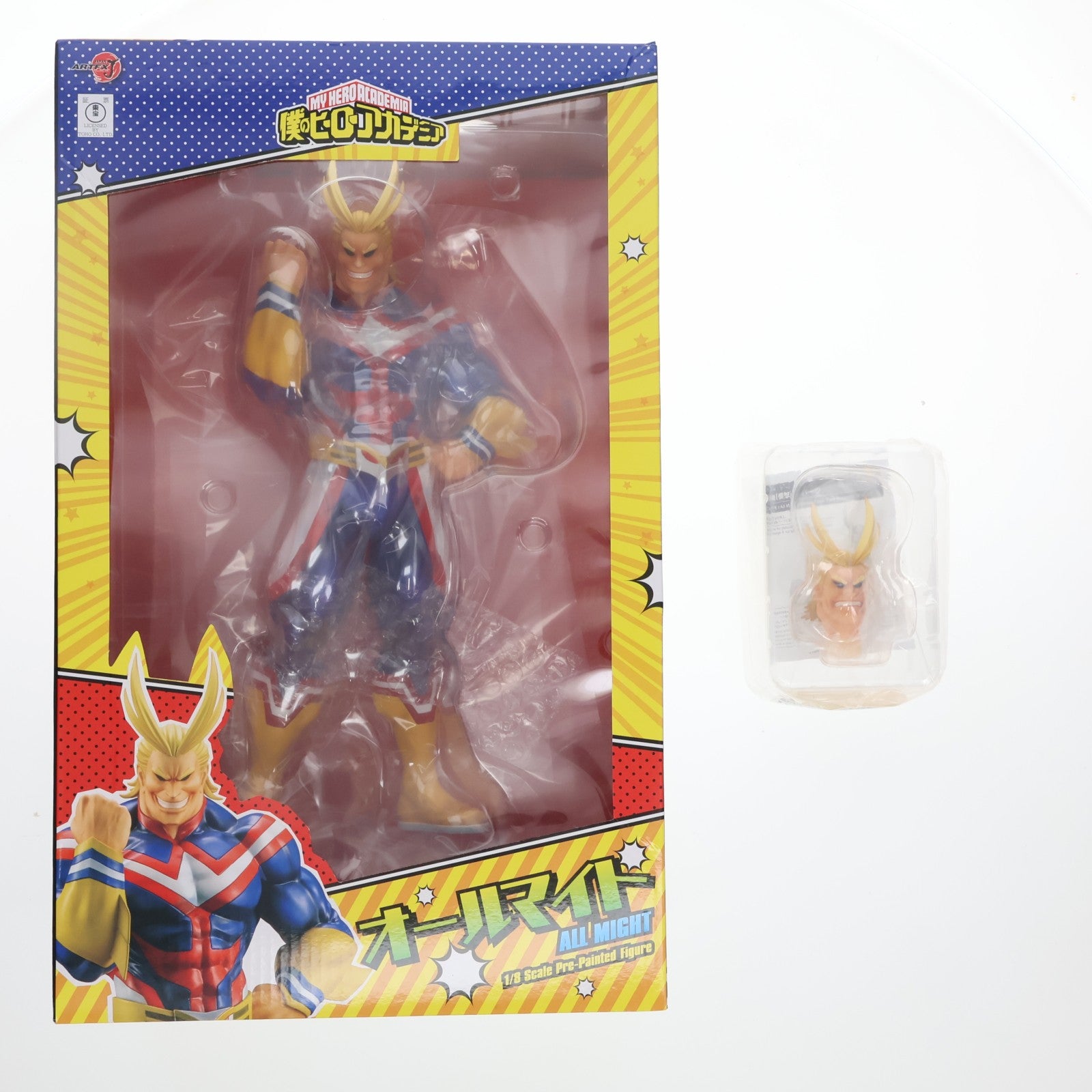 【中古即納】[FIG] コトブキヤショップ限定特典付属 ARTFX J オールマイト 僕のヒーローアカデミア 1/8 完成品 フィギュア(PP870) タカラトミー(20201031)