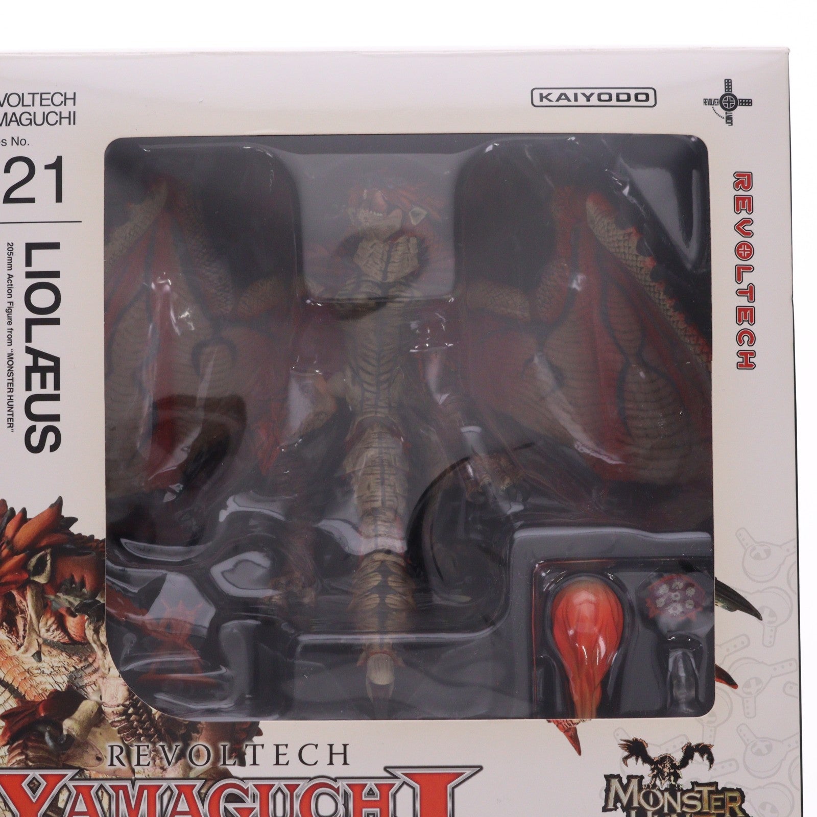 【中古即納】[FIG] リボルテックヤマグチ No.121 リオレウス モンスターハンター 完成品 可動フィギュア 海洋堂(20120715)