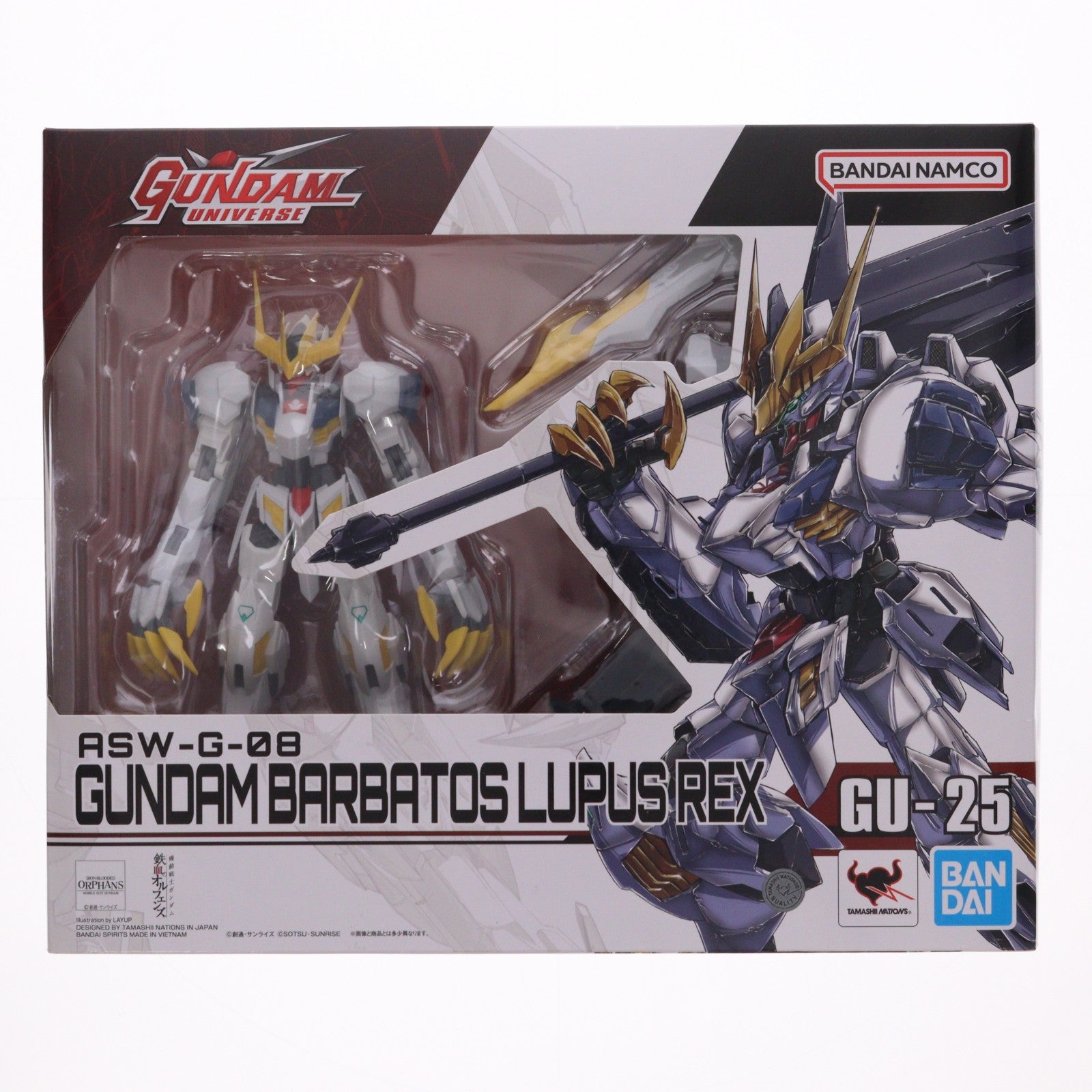 【中古即納】[FIG] GUNDAM UNIVERSE(ガンダムユニバース) ASW-G-08 GUNDAM BARBATOS LUPUS REX(ガンダム・バルバトスルプスレクス) 機動戦士ガンダム 鉄血のオルフェンズ 完成品 可動フィギュア バンダイスピリッツ(20230729)