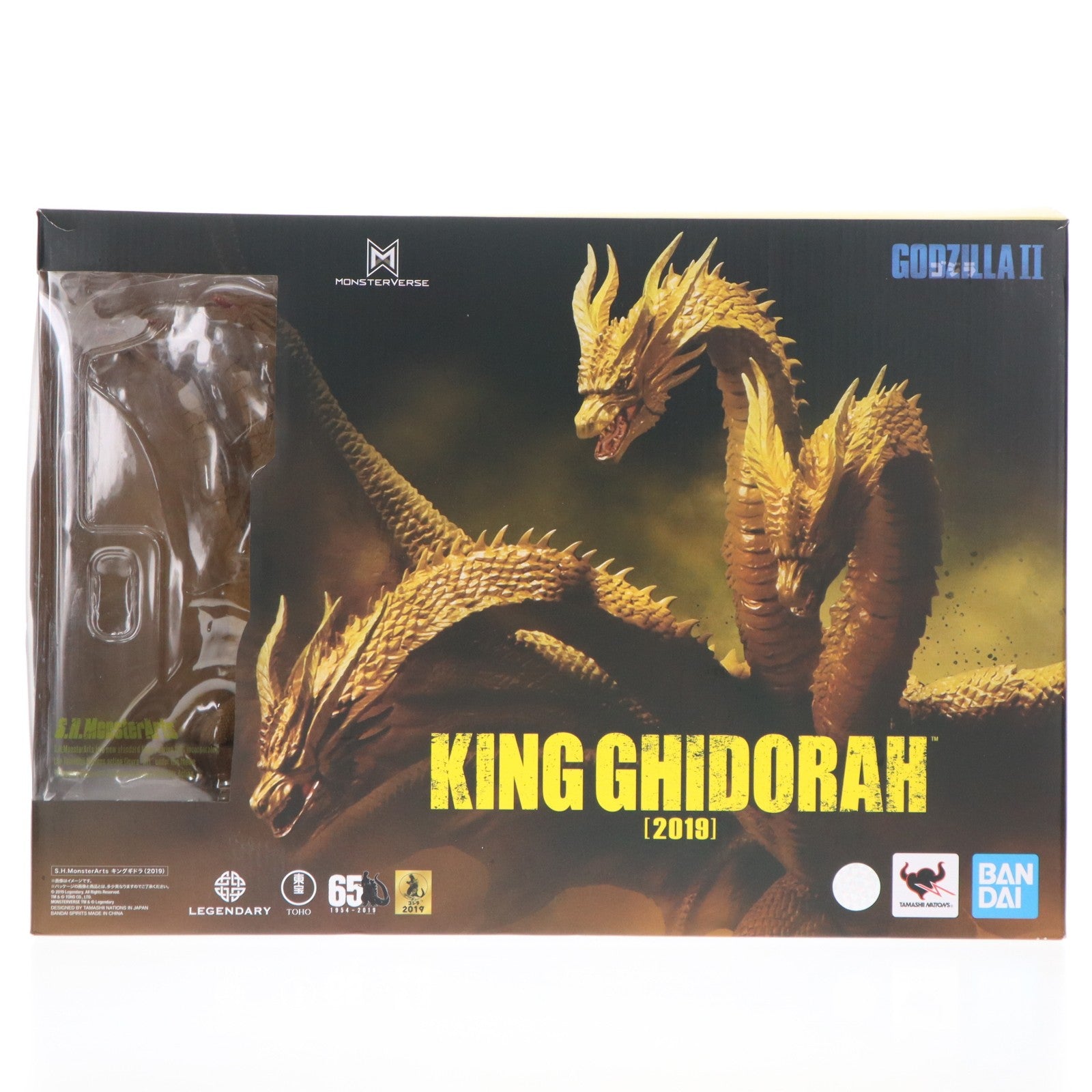【中古即納】[FIG] S.H.MonsterArts(モンスターアーツ) キングギドラ(2019) ゴジラ キング・オブ・モンスターズ 完成品 可動フィギュア バンダイスピリッツ(20190629)