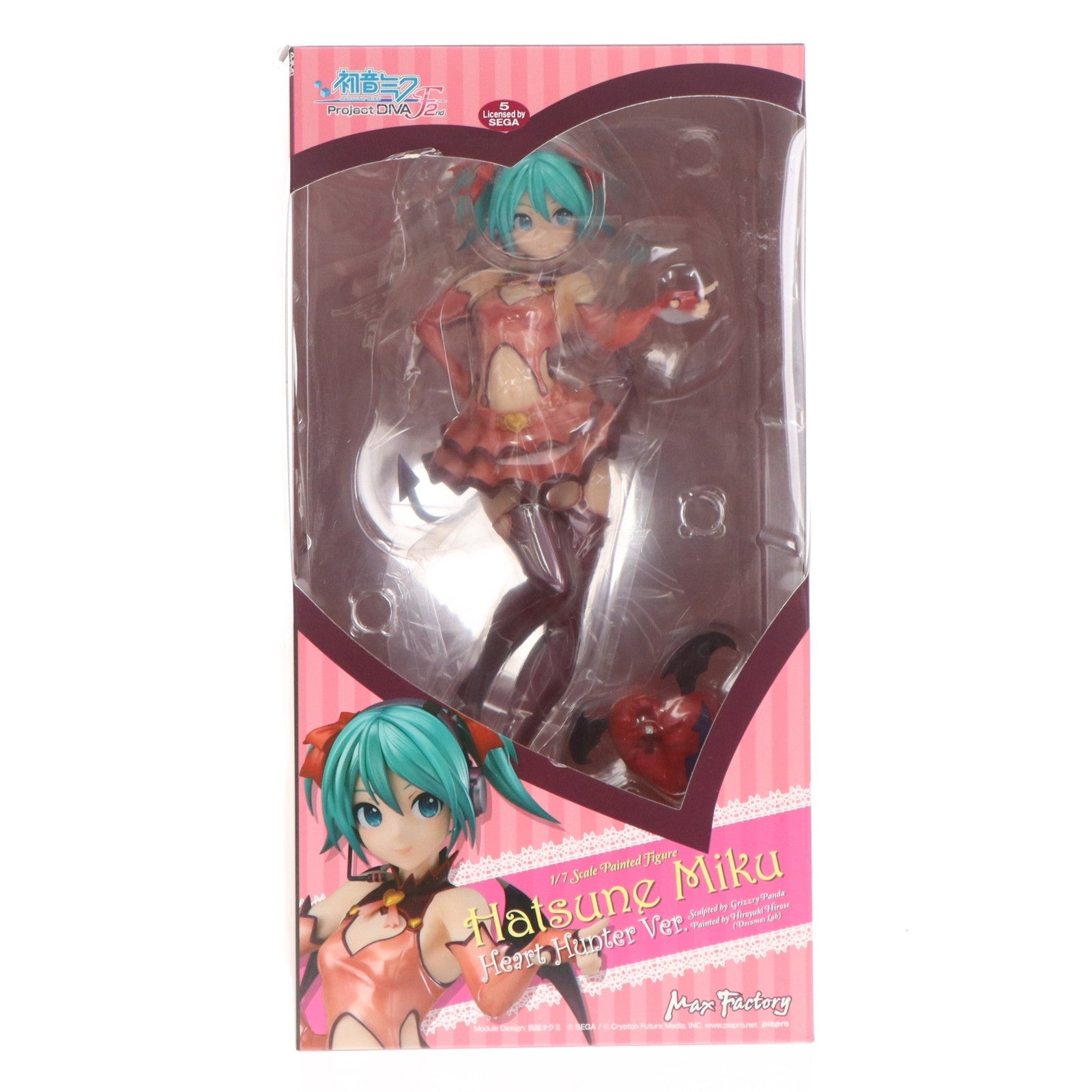 【中古即納】[FIG] 初音ミク ハートハンターVer. 初音ミク -Project DIVA- F 2ｎｄ 1/7 完成品 フィギュア マックスファクトリー(20180401)