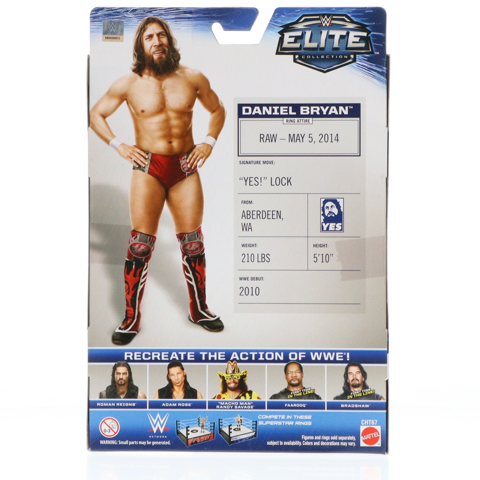 【中古即納】[FIG] ダニエル・ブライアン YES Tシャツ WWE(ワールド・レスリング・エンターテイメント) エリートコレクション シリーズ 38 完成品 アクションフィギュア マテル(20151231)