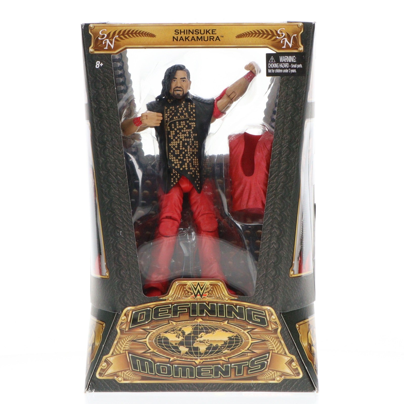 【中古即納】[FIG] 中邑真輔(なかむらしんすけ) WWE(ワールド・レスリング・エンターテイメント) DEFINING MOMENTS 完成品 アクションフィギュア(DXJ50) マテル(20161231)