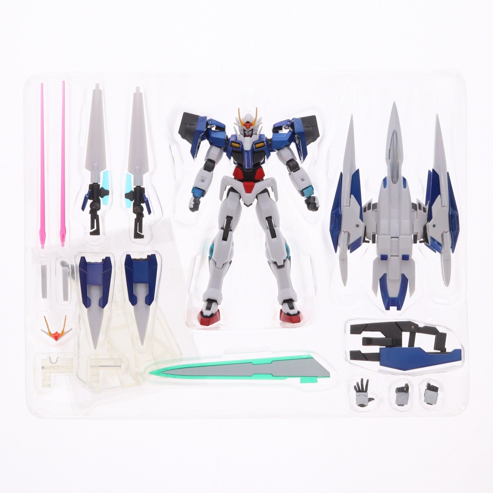 【中古即納】[FIG] ROBOT魂(SIDE MS) ダブルオーライザー(粒子貯蔵タンク型) 劇場版 機動戦士ガンダム00(ダブルオー) -A wakening of the Trailblazer- 完成品 可動フィギュア 魂ネイション2010&魂ウェブ商店限定 バンダイ(20101001)