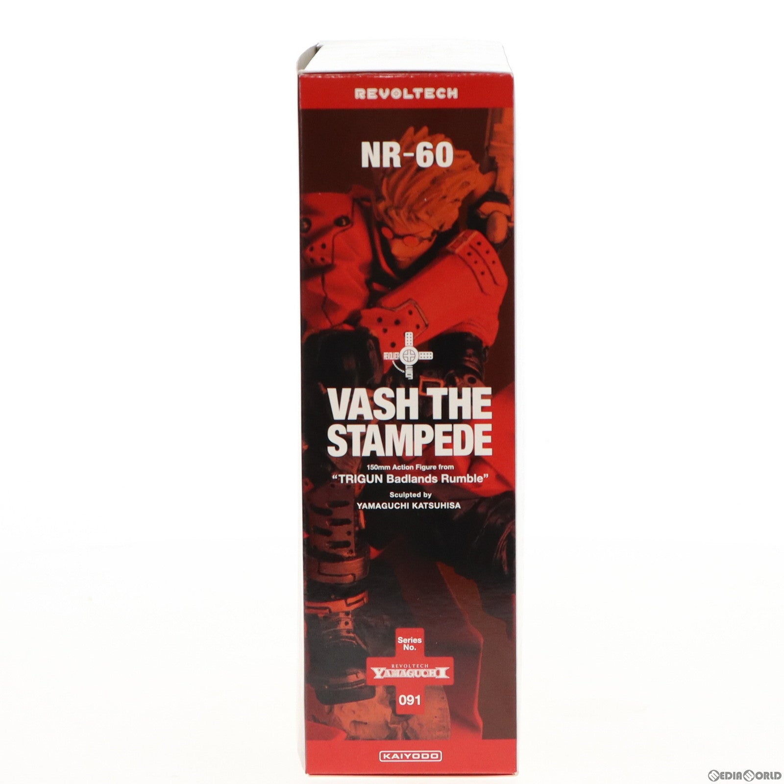 【中古即納】[FIG] リボルテックヤマグチ No.091 ヴァッシュ・ザ・スタンピード 劇場版TRIGUN Badlands Rumble(トライガン バッドランド ランブル) 完成品 可動フィギュア 海洋堂(20100615)