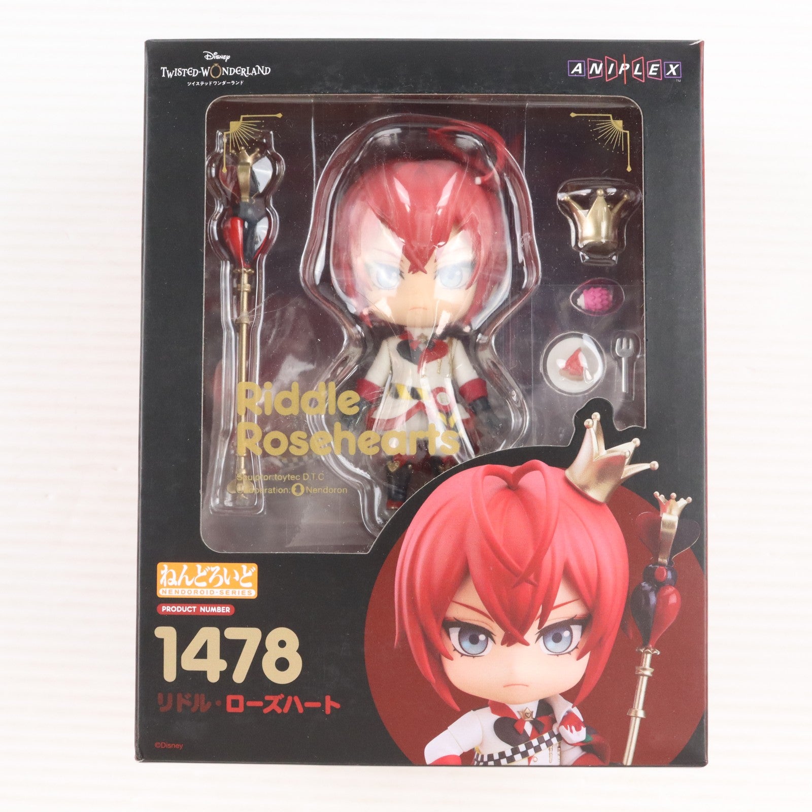 【中古即納】[FIG] ねんどろいど 1478 リドル・ローズハート ディズニー ツイステッドワンダーランド 完成品 可動フィギュア ANIPLEX+&GOODSMILE ONLINE SHOP限定 アニプレックス(20210630)