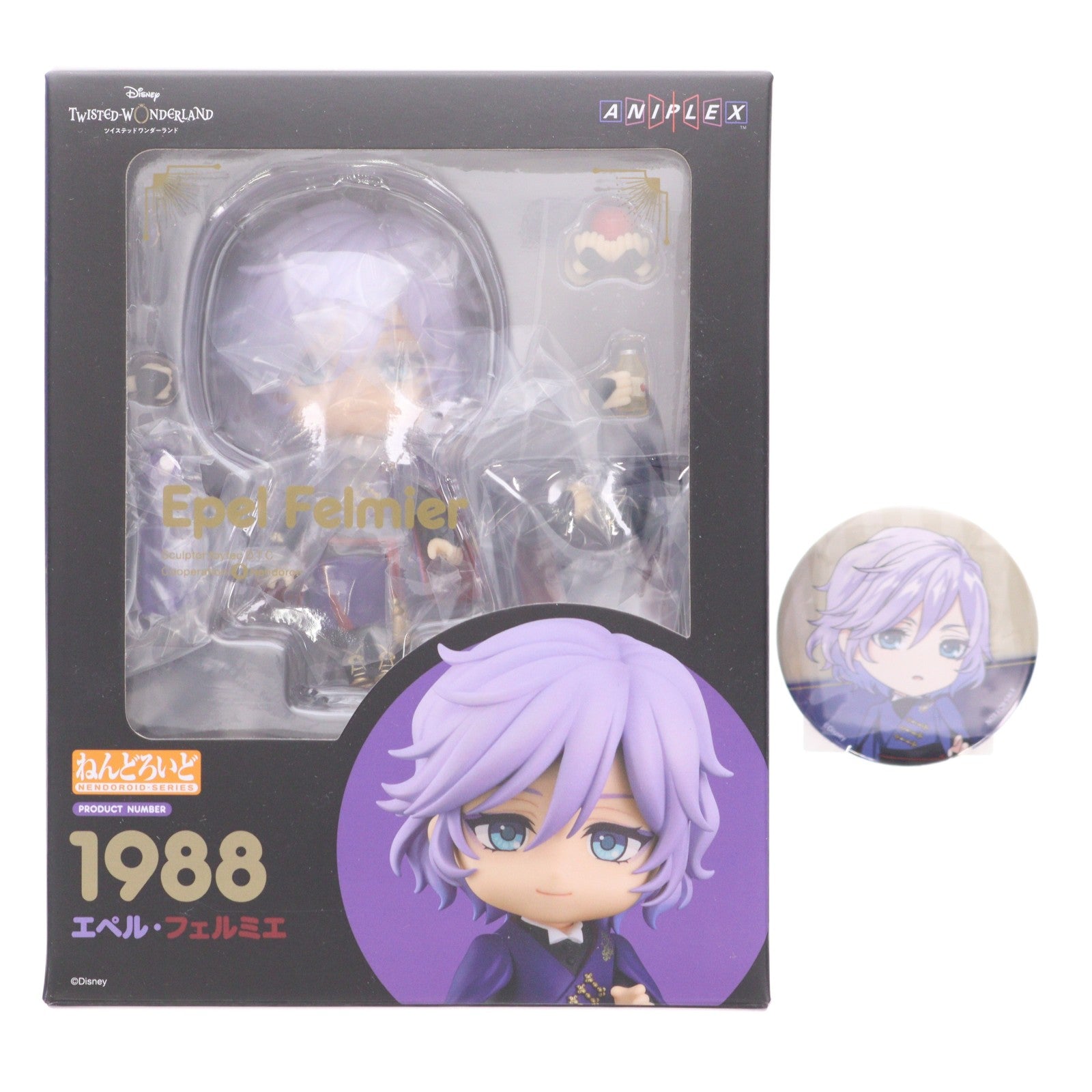 【中古即納】[FIG] 予約特典付属 ねんどろいど 1988 エペル・フェルミエ ディズニー ツイステッドワンダーランド 完成品 可動フィギュア GOODSMILE ONLINE SHOP&ANIPLEX+限定 アニプレックス(20230531)