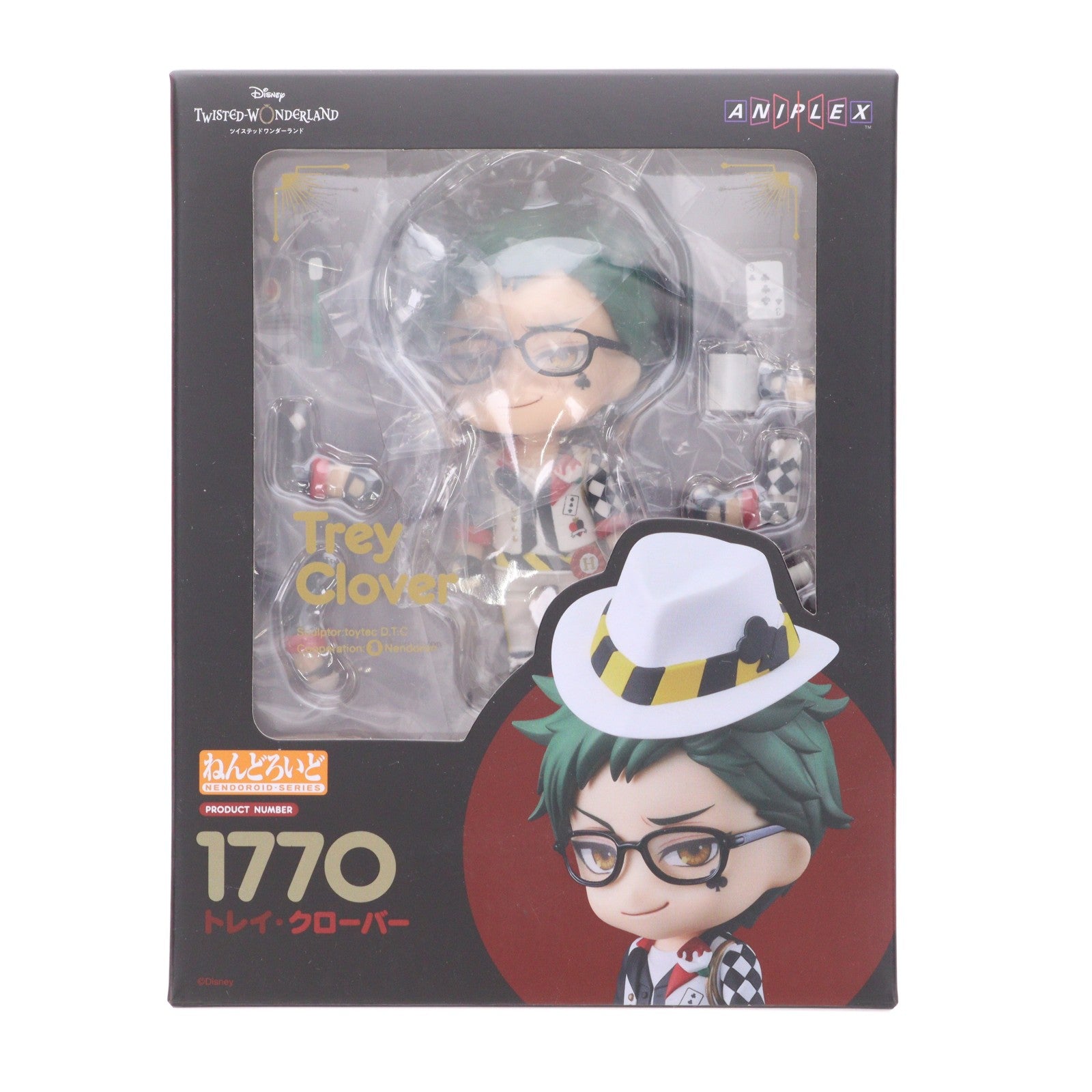 【中古即納】[FIG] GOODSMILE ONLINE SHOP購入特典付属 ねんどろいど 1770 トレイ・クローバー ディズニー ツイステッドワンダーランド 完成品 可動フィギュア アニプレックス(20220731)
