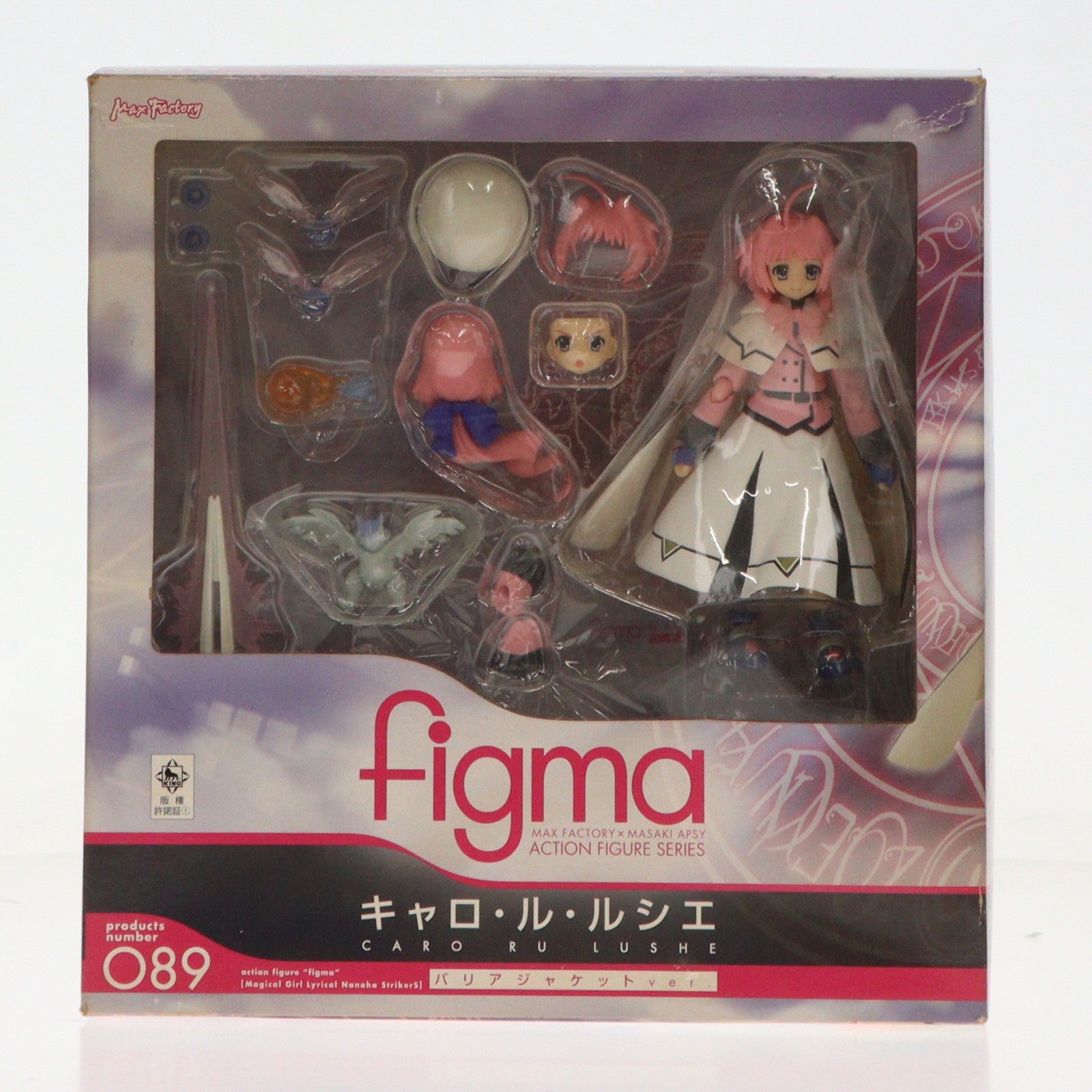 【中古即納】[FIG] figma(フィグマ) 089 キャロ・ル・ルシエ バリアジャケットver. 魔法少女リリカルなのはStrikerS(ストライカーズ) 完成品 可動フィギュア マックスファクトリー(20110329)