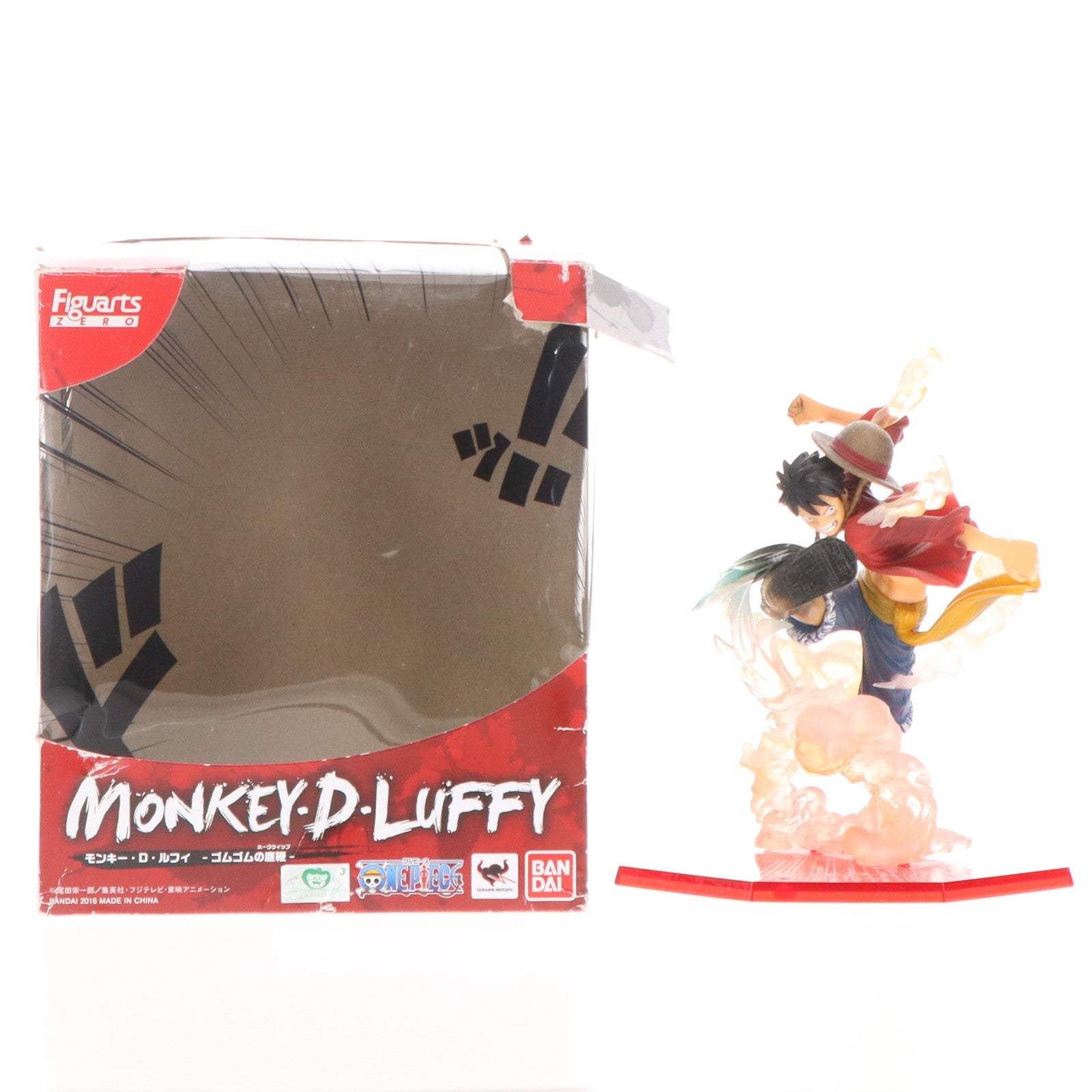 【中古即納】[FIG] フィギュアーツZERO モンキー・D・ルフィ -ゴムゴムの鷹鞭- ONE PIECE(ワンピース) 完成品 フィギュア バンダイ(20160610)