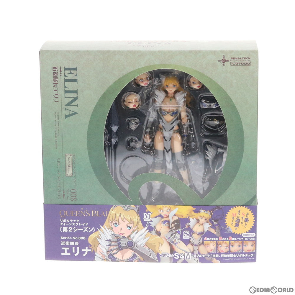 【中古即納】[FIG] リボルテック クイーンズブレイド No.008 近衛隊長エリナ クイーンズブレイド 1/12 完成品 可動フィギュア 海洋堂(20100130)