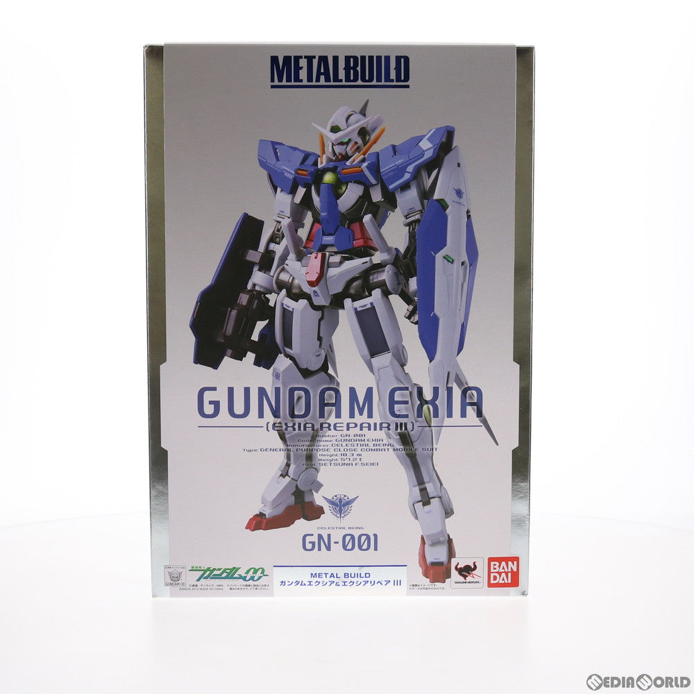 【中古即納】[FIG] METAL BUILD ガンダムエクシア&エクシアリペアIII 機動戦士ガンダム00(ダブルオー) 完成品 可動フィギュア バンダイ(20160811)