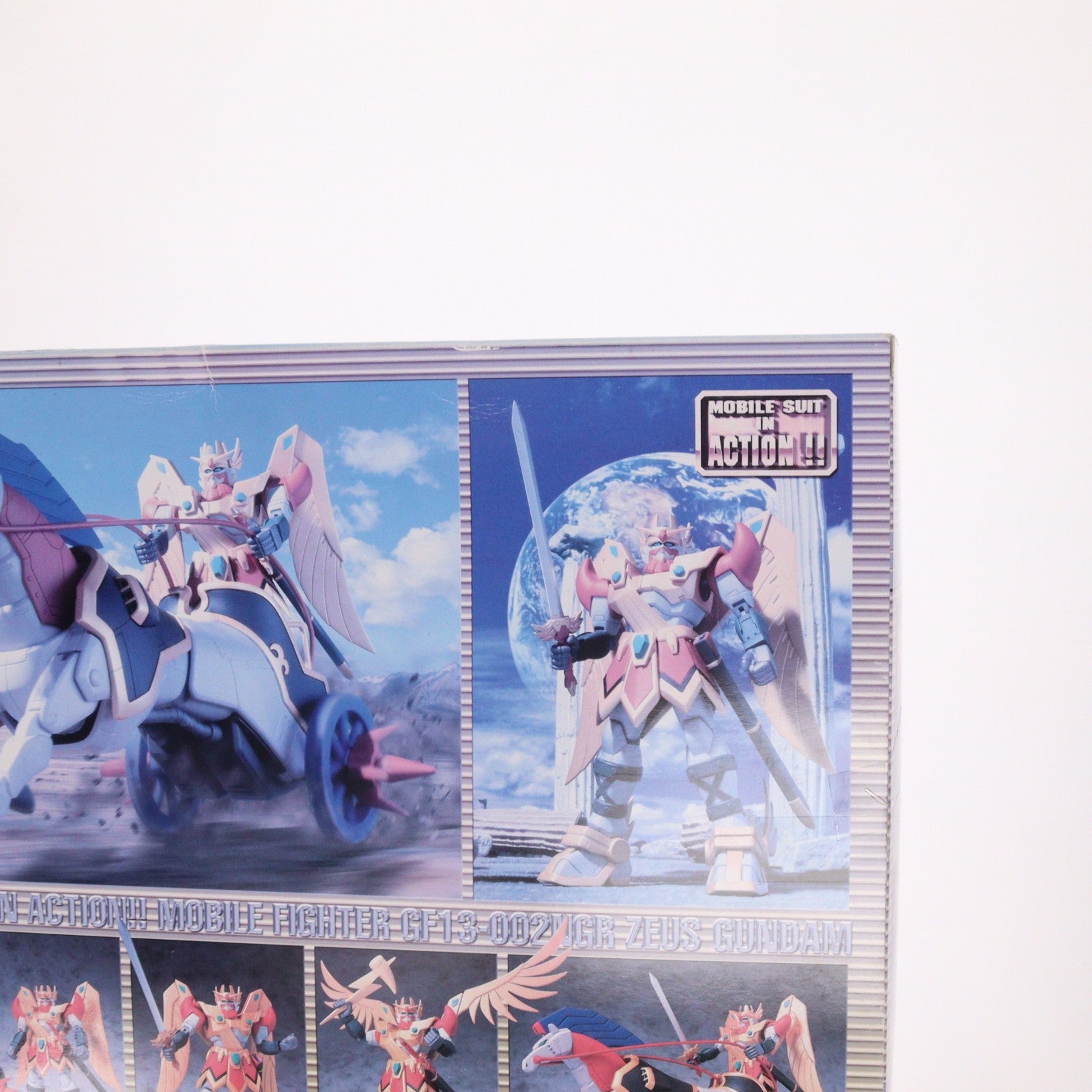 【中古即納】[FIG] トイズドリームプロジェクト限定 MS IN ACTION!!(モビルスーツ・イン・アクション) GF13-002NGR ゼウスガンダム 機動武闘伝Gガンダム 完成品 可動フィギュア バンダイ(20040131)