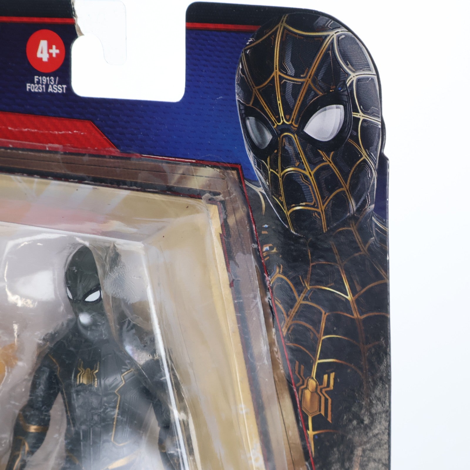 【中古即納】[FIG] ミステリー・ウェブギア スパイダーマン ブラック&ゴールドスーツ スパイダーマン:ノー・ウェイ・ホーム 完成品 6インチ アクションフィギュア(F1913) ハズブロ(20211231)