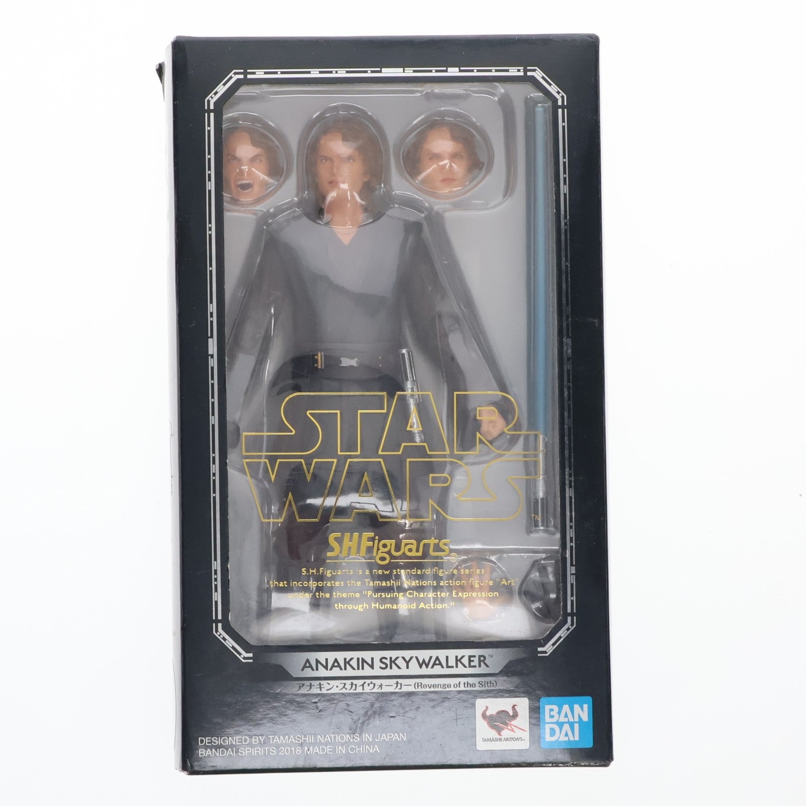 【中古即納】[FIG] S.H.Figuarts(フィギュアーツ) アナキン・スカイウォーカー(Revenge of the Sith) STAR WARS(スター・ウォーズ) エピソード3/シスの復讐 完成品 可動フィギュア バンダイスピリッツ(20180929)