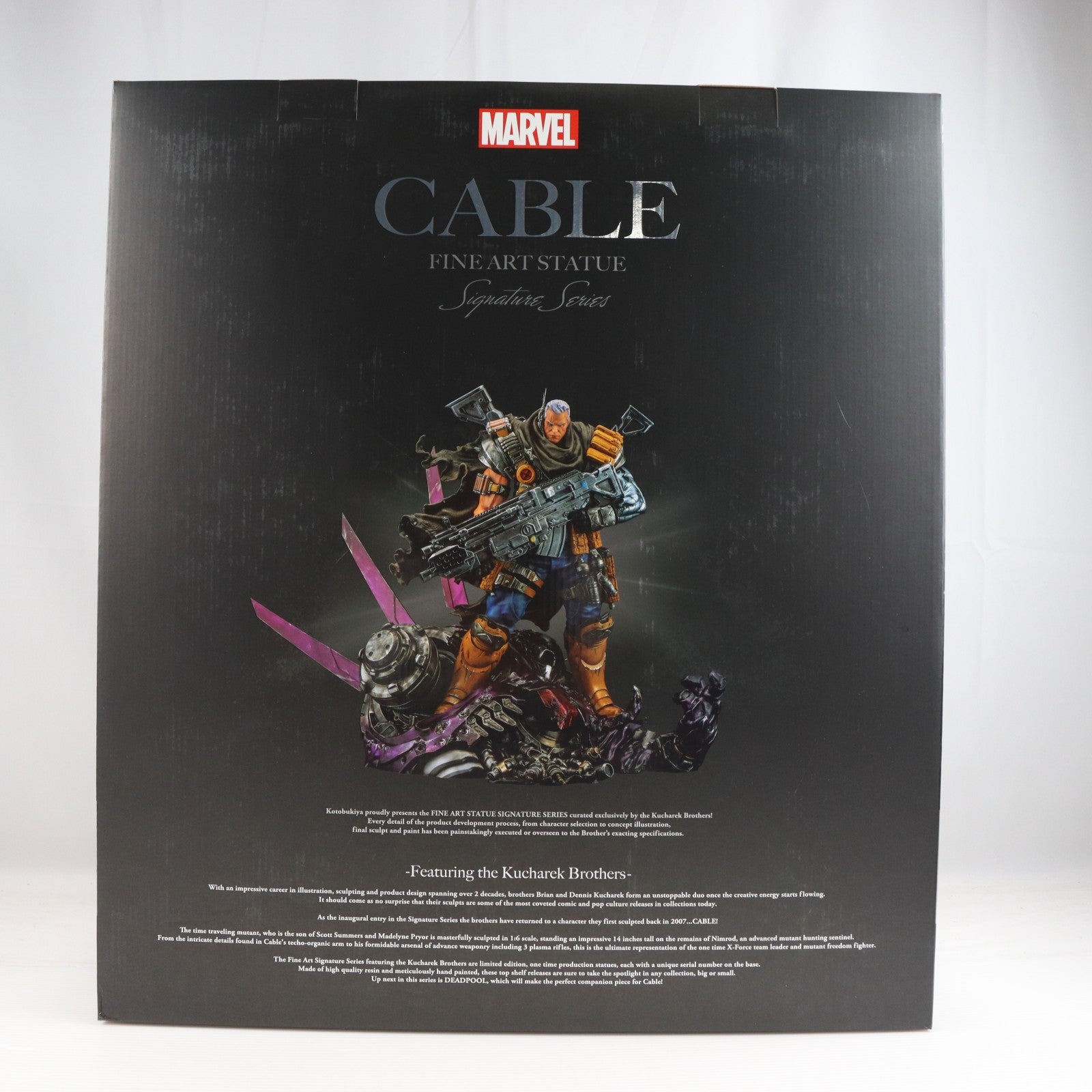 【中古即納】[FIG] FINE ART STATUE シグネチャーシリーズ Feat. Kucharek Brothers ケーブル MARVEL UNIVERSE(マーベルユニバース) 1/6 完成品 フィギュア(MK363) コトブキヤ(20221120)
