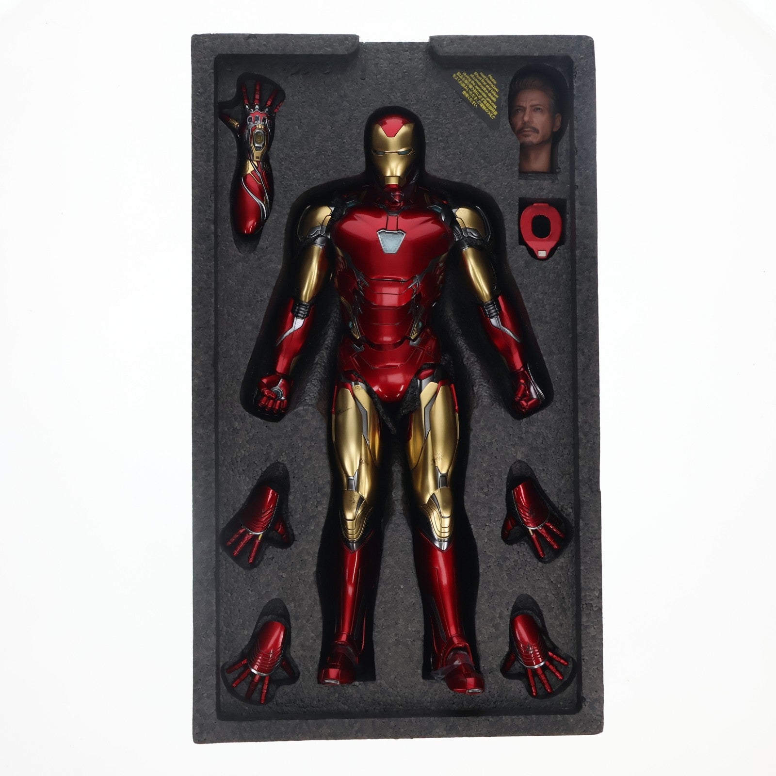 【中古即納】[FIG] ヴァリアントヘッド交換済 ムービー・マスターピース DIECAST アイアンマン・マーク85 アベンジャーズ/エンドゲーム 1/6 完成品 可動フィギュア(MM#528D30) ホットトイズ(20210123)
