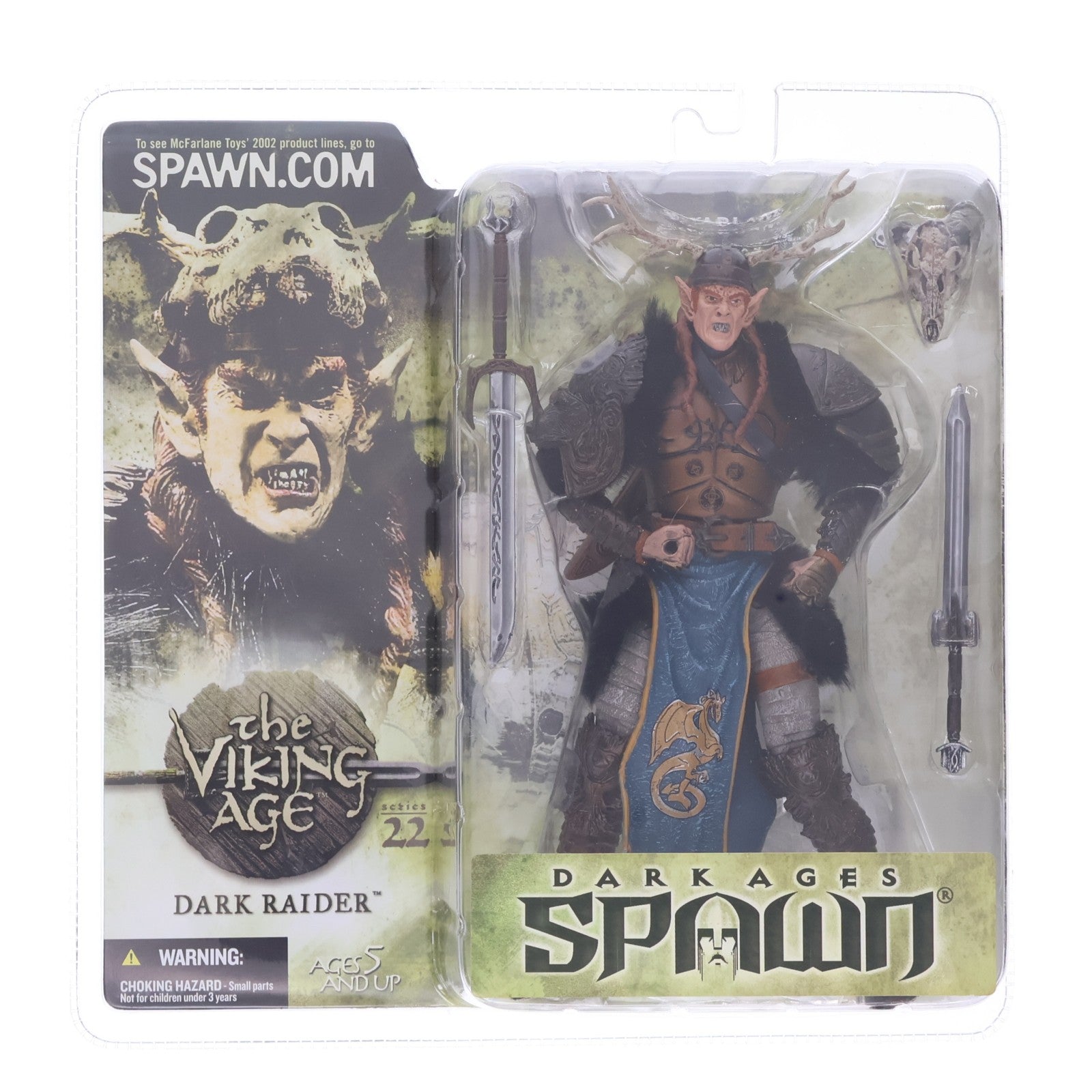 【中古即納】[FIG] スポーン・アクションフィギュア シリーズ22 DARK RAIDER(ダーク・レイダー) DARK AGES SPAWN シリーズ22 完成品 可動フィギュア マクファーレントイズ(20020731)