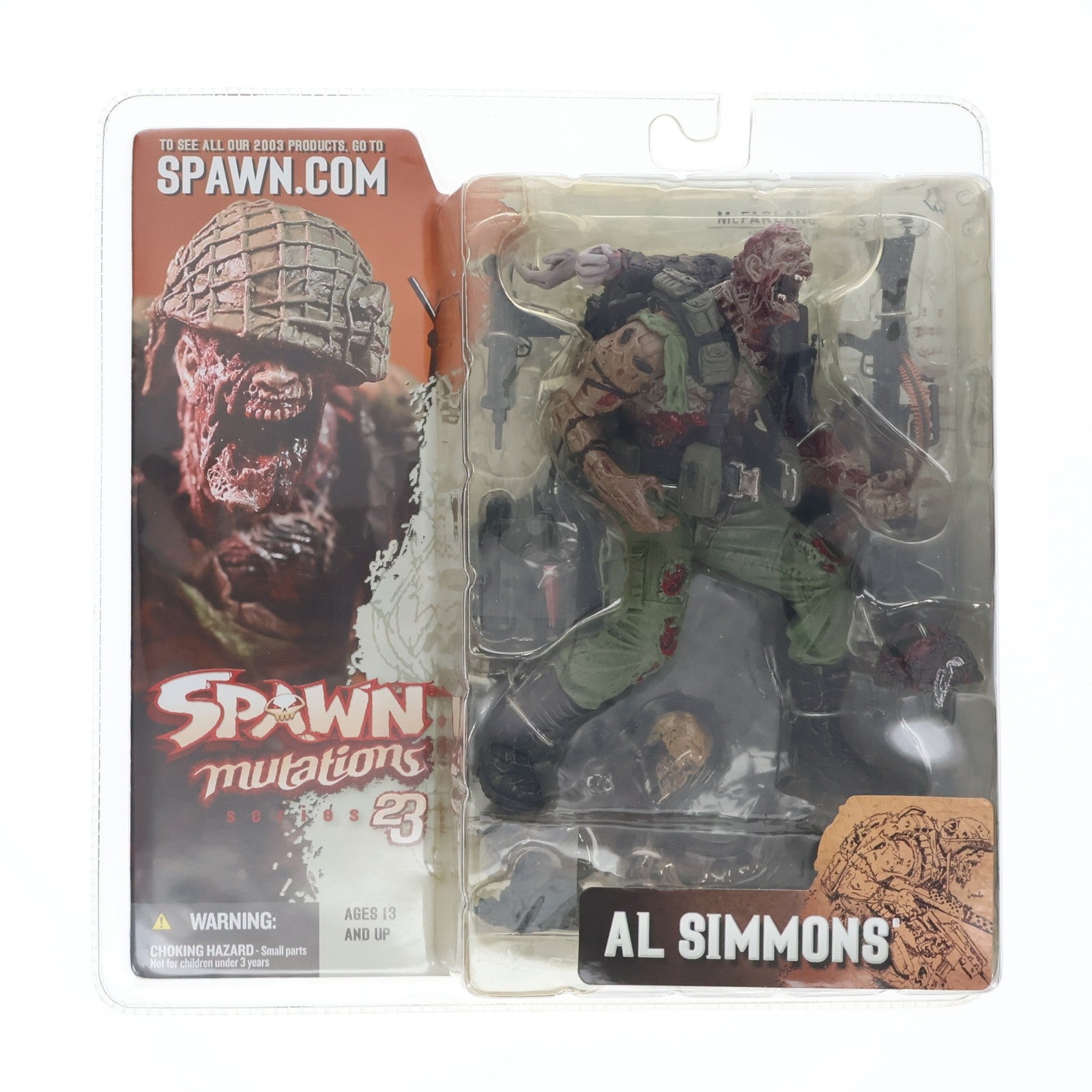 【中古即納】[FIG] スポーン・ウルトラ・アクションフィギュア シリーズ23 AL SIMMONS(アル・シモンズ) SPAWN mutations(スポーン ミューテーションズ) 完成品 可動フィギュア マクファーレン・トイズ(20030531)