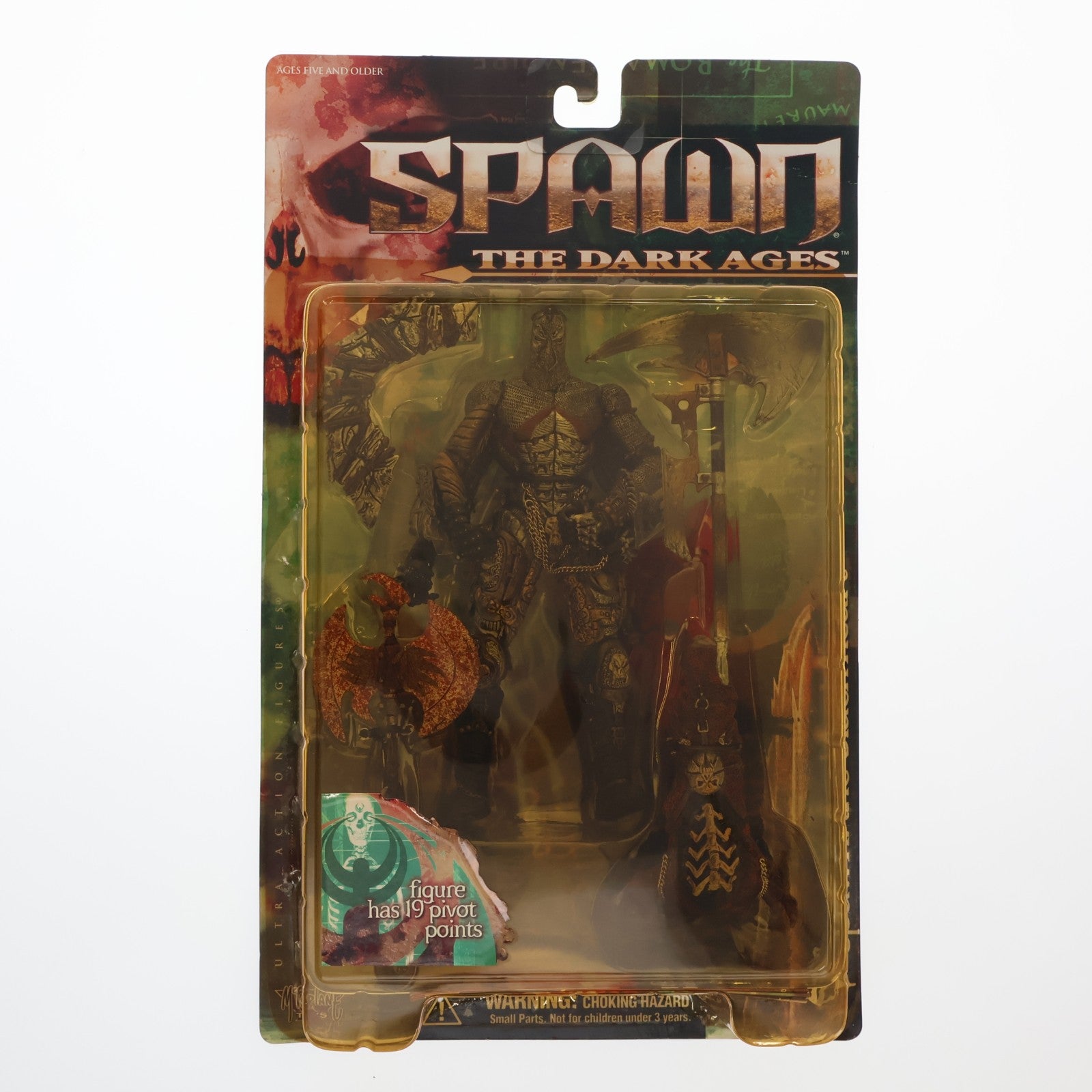 【中古即納】[FIG] スポーン・ウルトラ・アクションフィギュア シリーズ14 SPWAN:THE BLACK HEART(スポーン・ザ・ブラックハート) SPAWN THE DARK AGES(スポーン ダークエイジ) 完成品 可動フィギュア マクファーレン・トイズ(19991231)