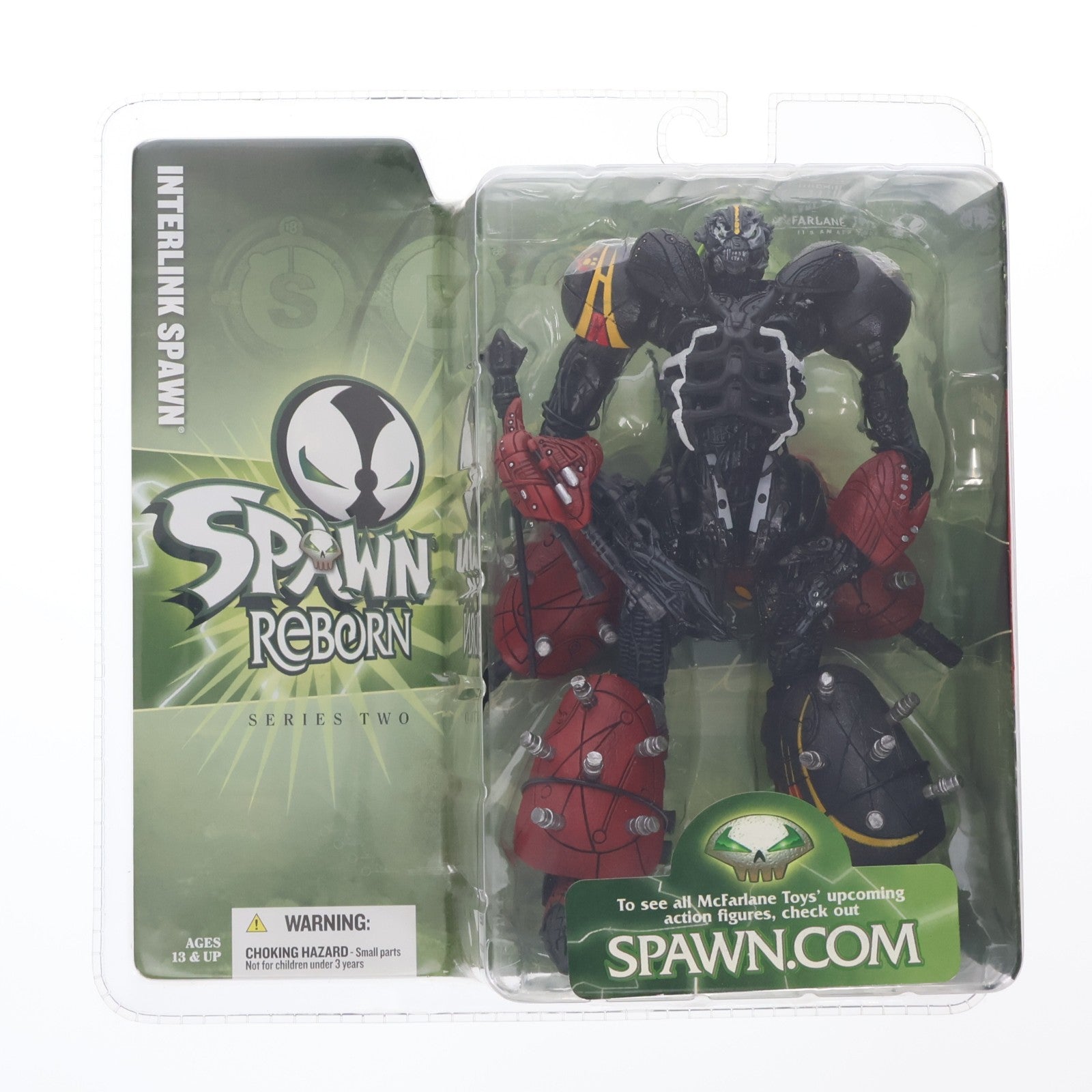 【中古即納】[FIG] スポーン アクションフィギュア シリーズ2 INTERLINK SPAWN(インターリンクスポーン) SPAWN REBORN(スポーン・リボーン) 完成品 可動フィギュア マクファーレン・トイズ(20040630)