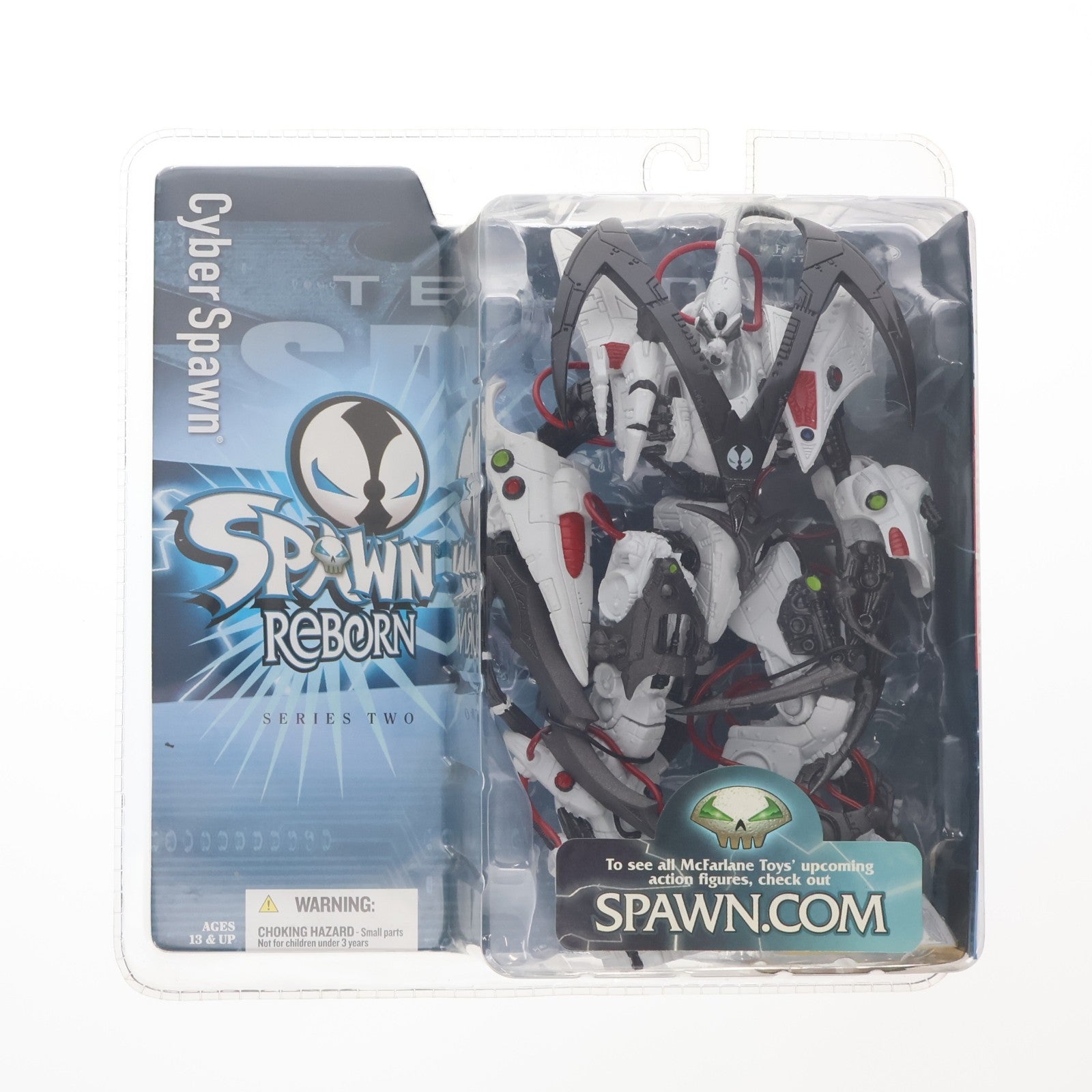 【中古即納】[FIG] スポーン アクションフィギュア シリーズ2 CYBER SPAWN(サイバースポーン) SPAWN REBORN(スポーン・リボーン) 完成品 可動フィギュア マクファーレン・トイズ(20040630)