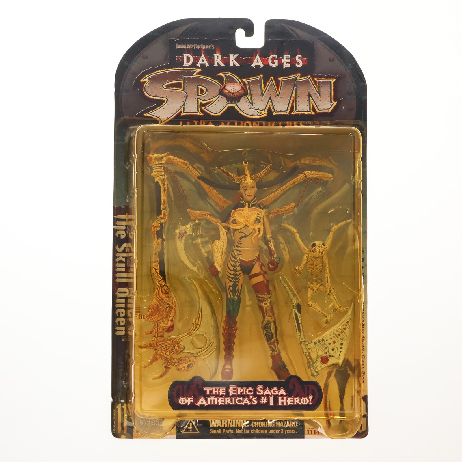 【中古即納】[FIG] スポーン・ウルトラ・アクションフィギュア シリーズ11 The Skull Queen(ザ・スカル・クイーン) リペイントVer. DARK AGES SPAWN(ダークエイジス スポーン) 完成品 可動フィギュア マクファーレン・トイズ(19980731)