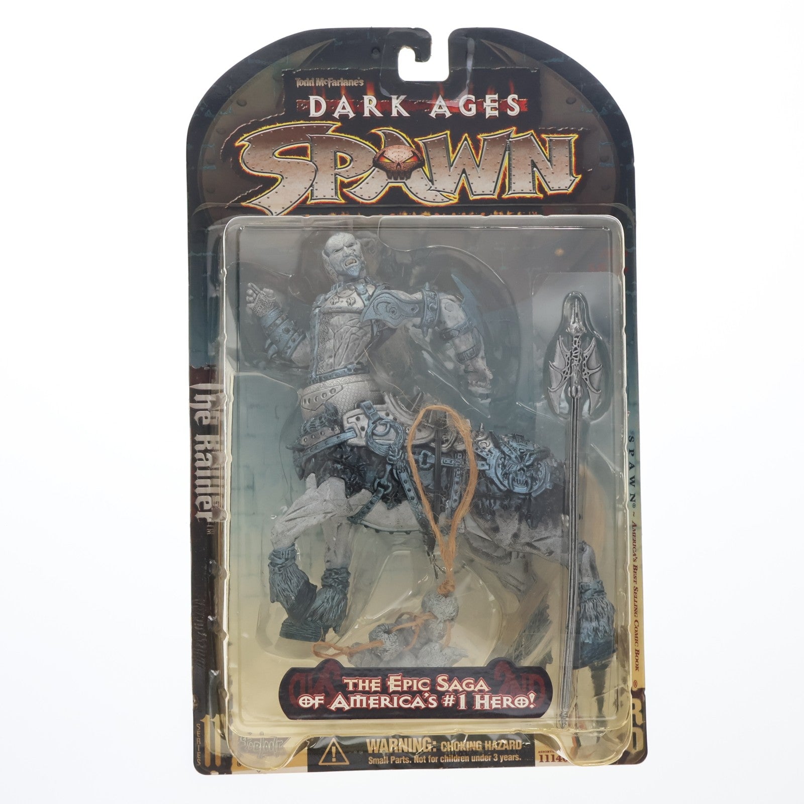 【中古即納】[FIG] スポーン・ウルトラ・アクションフィギュア シリーズ11 The Raider(ザ・レイダー) リペイントVer. DARK AGES SPAWN(ダークエイジス スポーン) 完成品 可動フィギュア マクファーレン・トイズ(19980731)