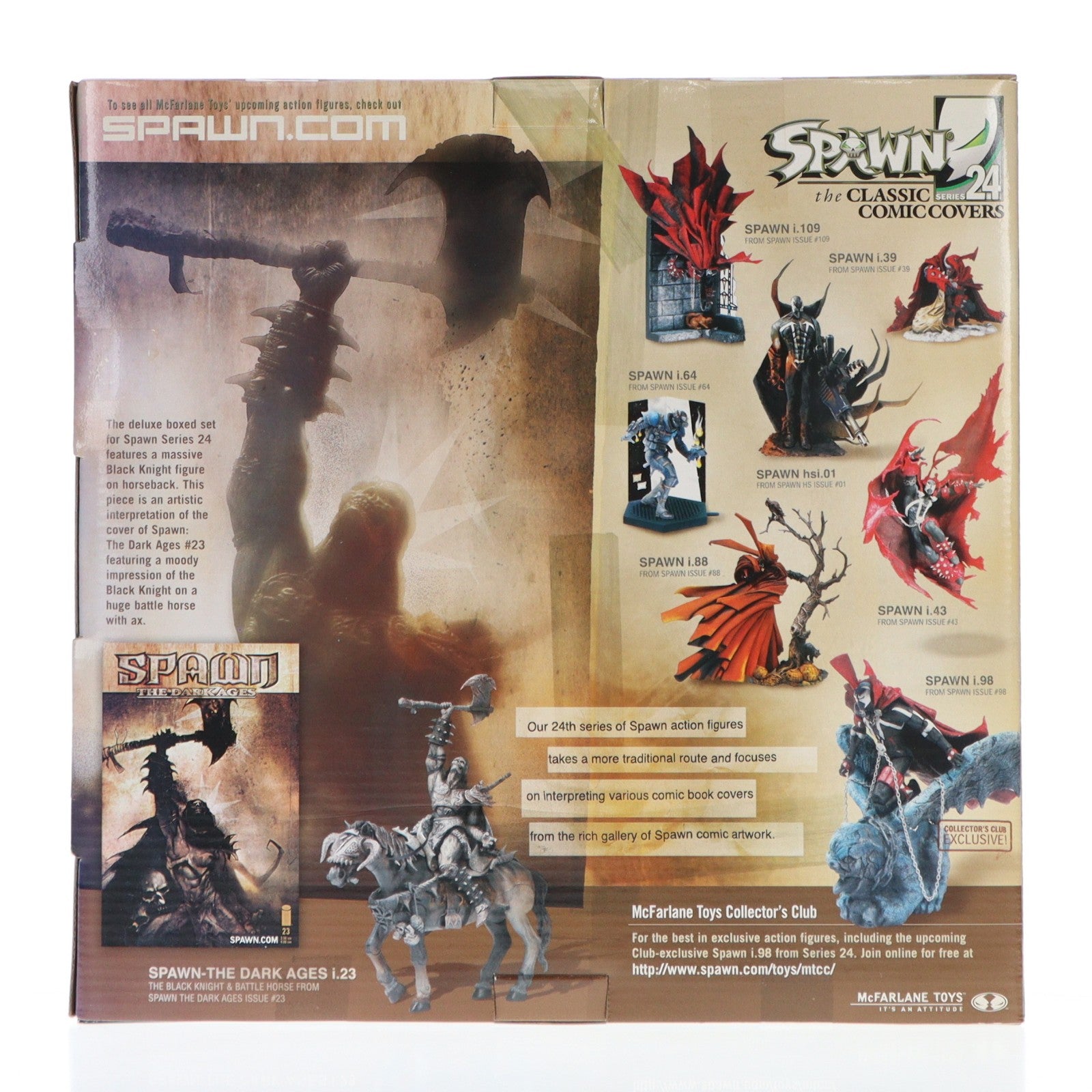 【中古即納】[FIG] ウルトラアクションフィギュア シリーズ24 THE DARK AGES i.23 the CLASSIC COMIC COVERS SPAWN(スポーン) 完成品 可動フィギュア マクファーレン・トイズ(20031031)