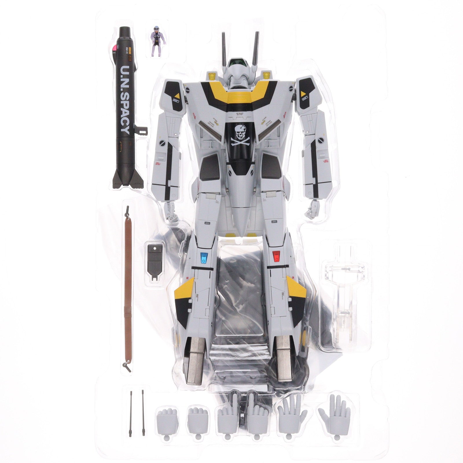 【中古即納】[FIG] 魂ウェブ商店限定 DX超合金 VF-1S アーマードバルキリー(ロイ・フォッカースペシャル) 超時空要塞マクロス 完成品 可動フィギュア バンダイスピリッツ(20251113)