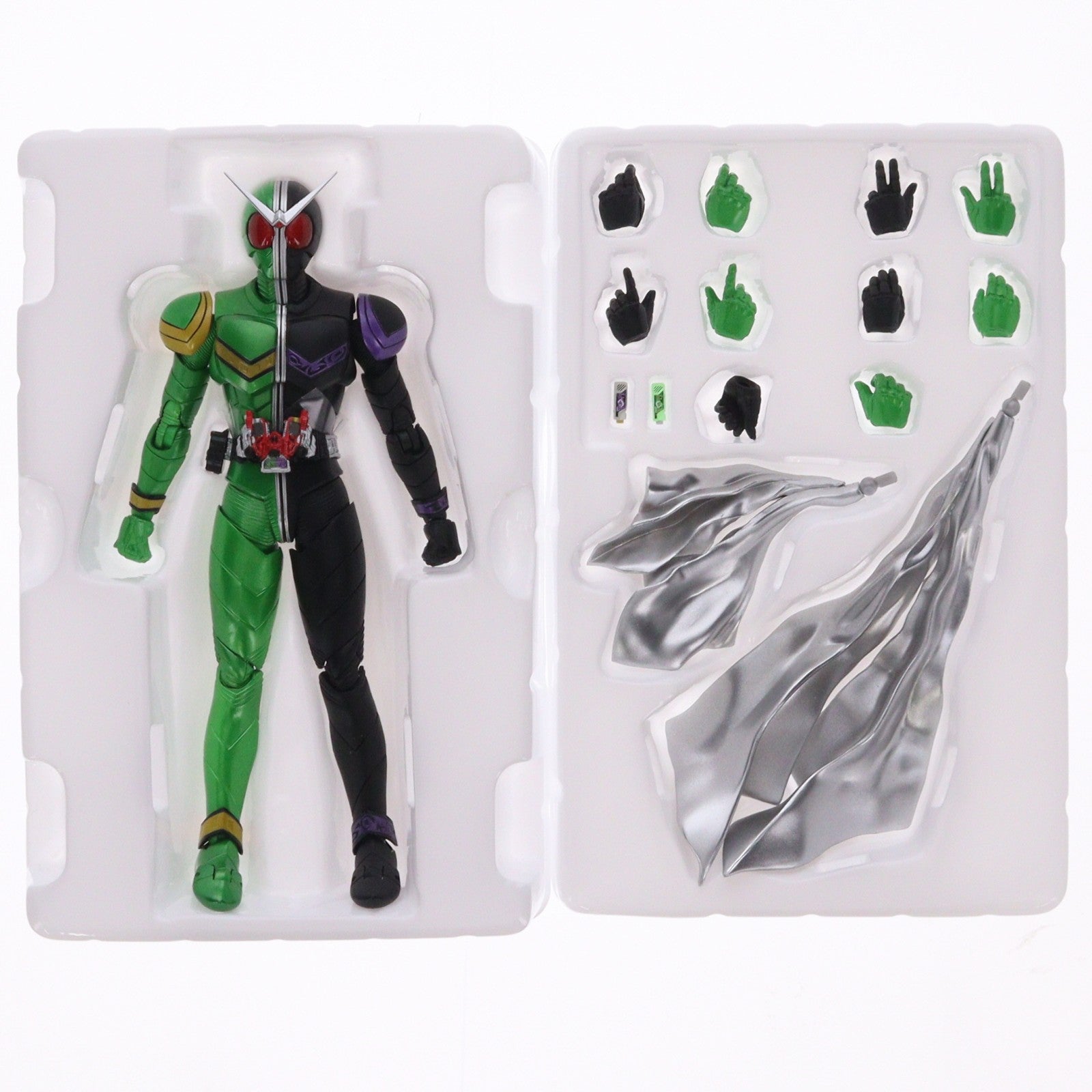 【中古即納】[FIG] S.H.Figuarts(フィギュアーツ) 真骨彫製法 仮面ライダーW(ダブル) サイクロンジョーカー 完成品 可動フィギュア バンダイ(20161022)