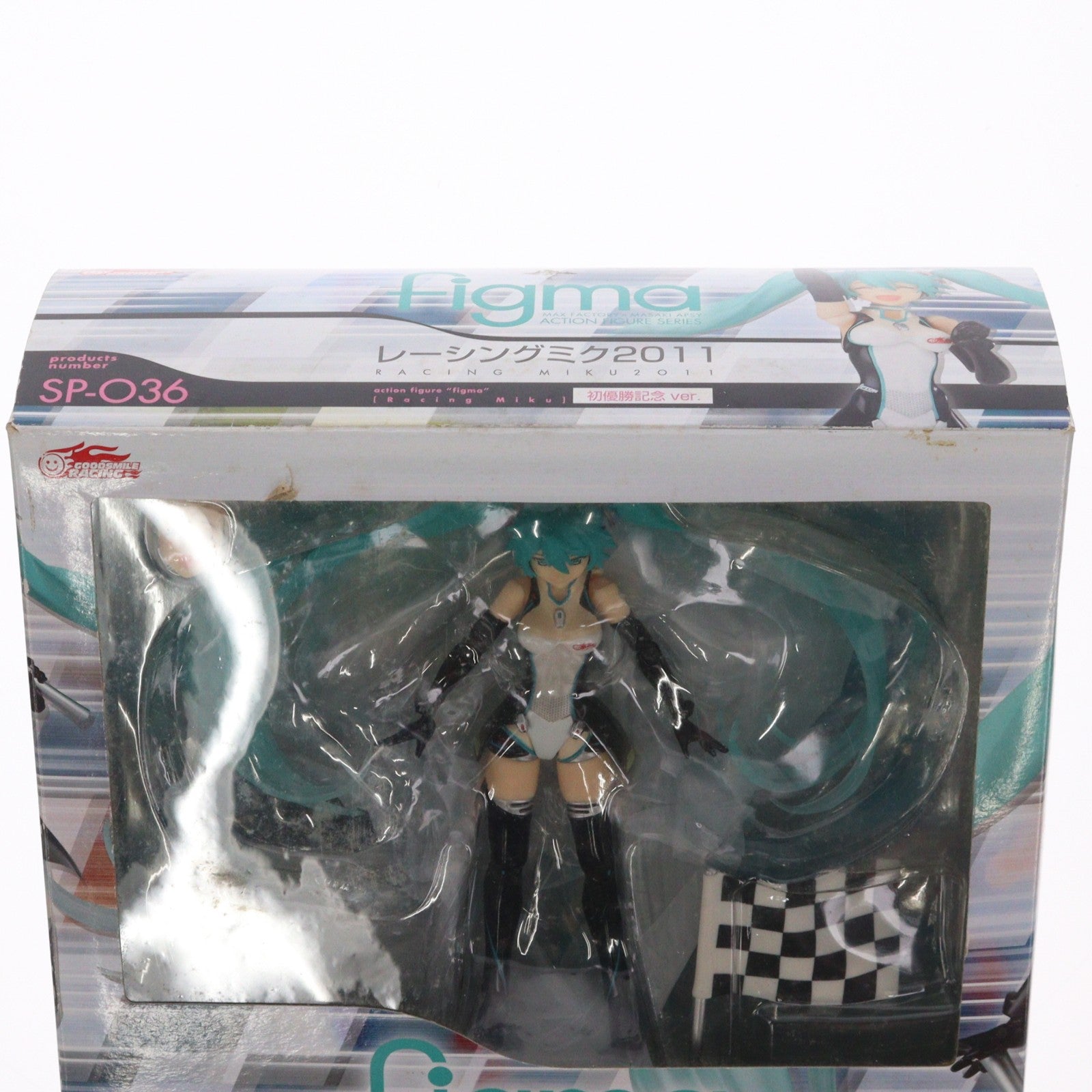 【中古即納】[FIG] ボーナスパーツ無し figma(フィグマ) SP-036 レーシングミク 2011初優勝記念 ver. 初音ミクGTプロジェクト GSR&Studie with TeamUKYO 個人スポンサー特典 完成品 可動フィギュア グッドスマイルレーシング(20111231)