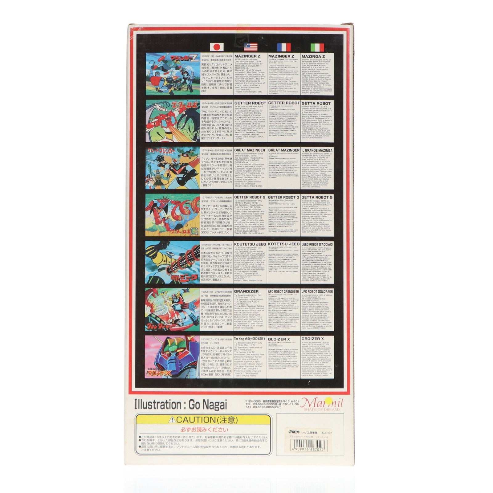 【中古即納】[SFT] スーパーロボット烈伝 ブラックグレートマジンガー グレートマジンガー 完成品 ソフビフィギュア マーミット(20041204)