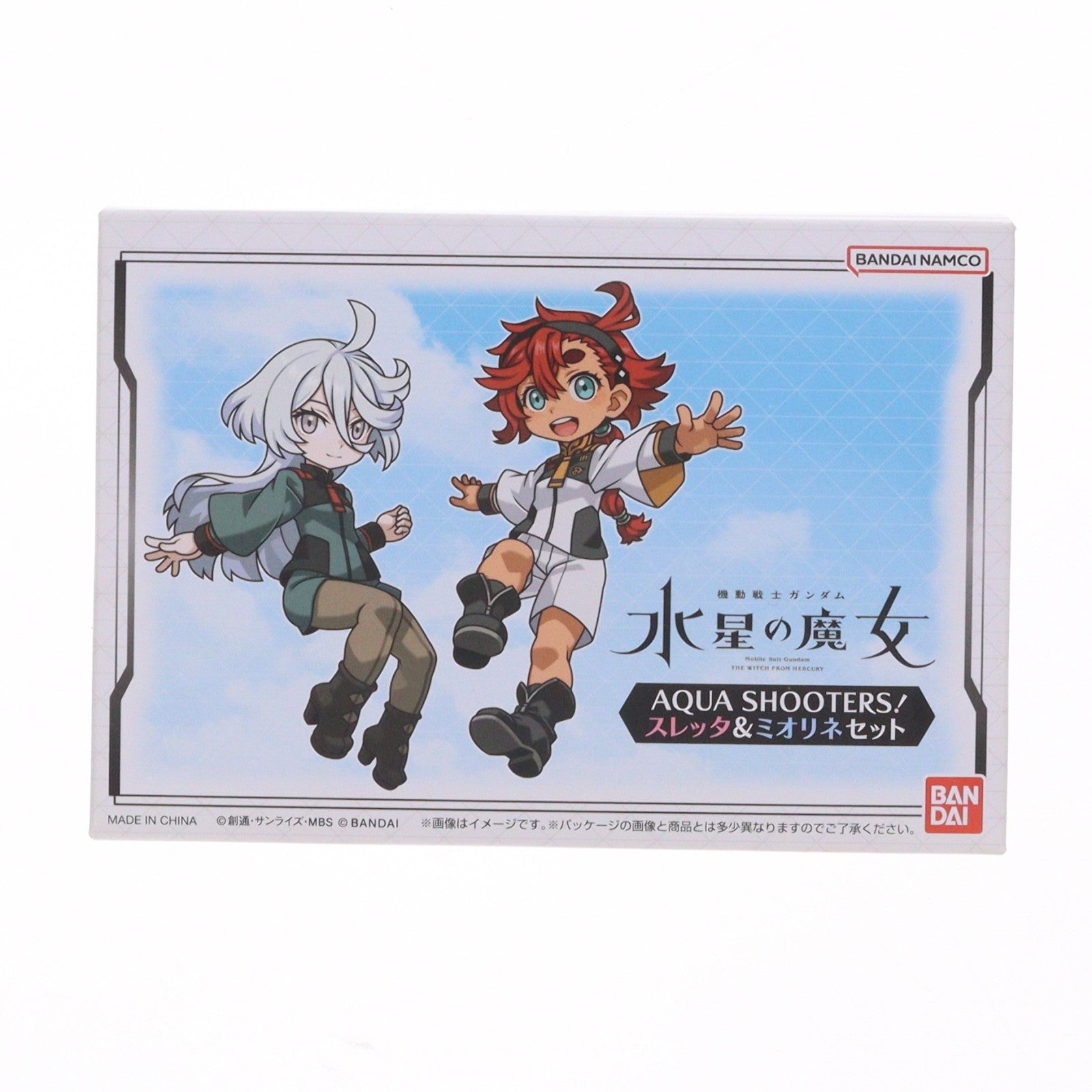 【中古即納】[FIG] プレミアムバンダイ予約特典付属 AQUA SHOOTERS!(アクアシューターズ) スレッタ&ミオリネセット 機動戦士ガンダム 水星の魔女 完成品 可動フィギュア バンダイ(20230526)