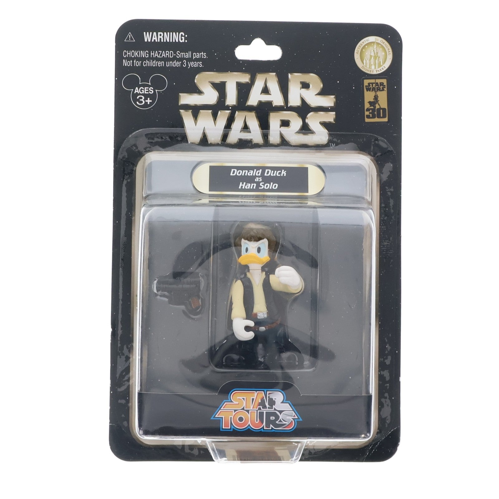 【中古即納】[FIG] U.S.ディズニーパーク限定 スター・ウォーズ スター・ツアーズ シリーズ1 ドナルドダックasハン・ソロ ディズニー×STAR WARS 完成品 可動フィギュア ディズニーパーク(20071231)