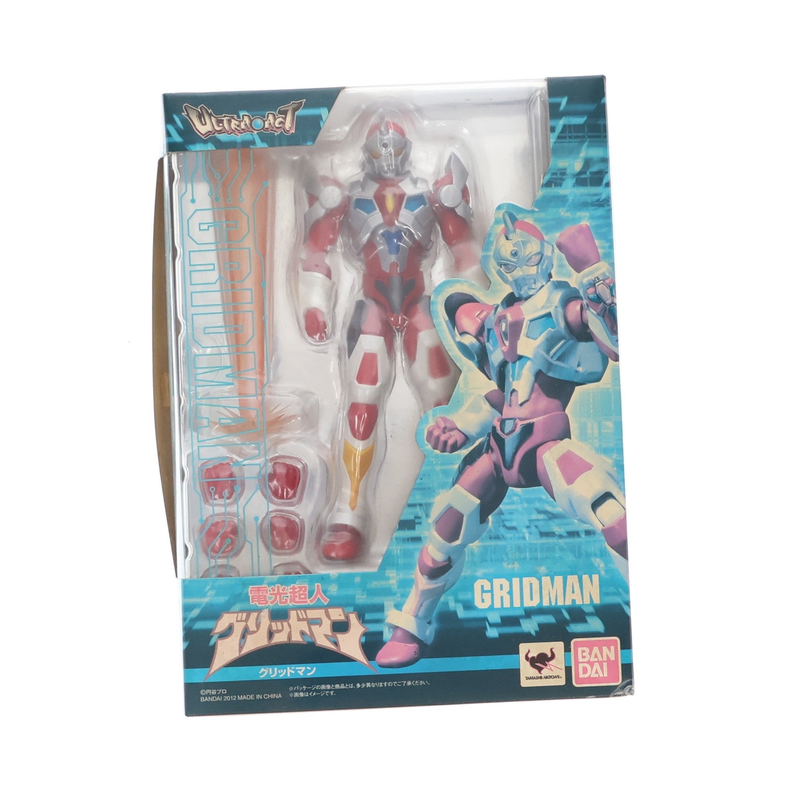 【中古即納】[FIG] ULTRA-ACT(ウルトラアクト) グリッドマン 電光超人グリッドマン 完成品 可動フィギュア バンダイ(20120929)