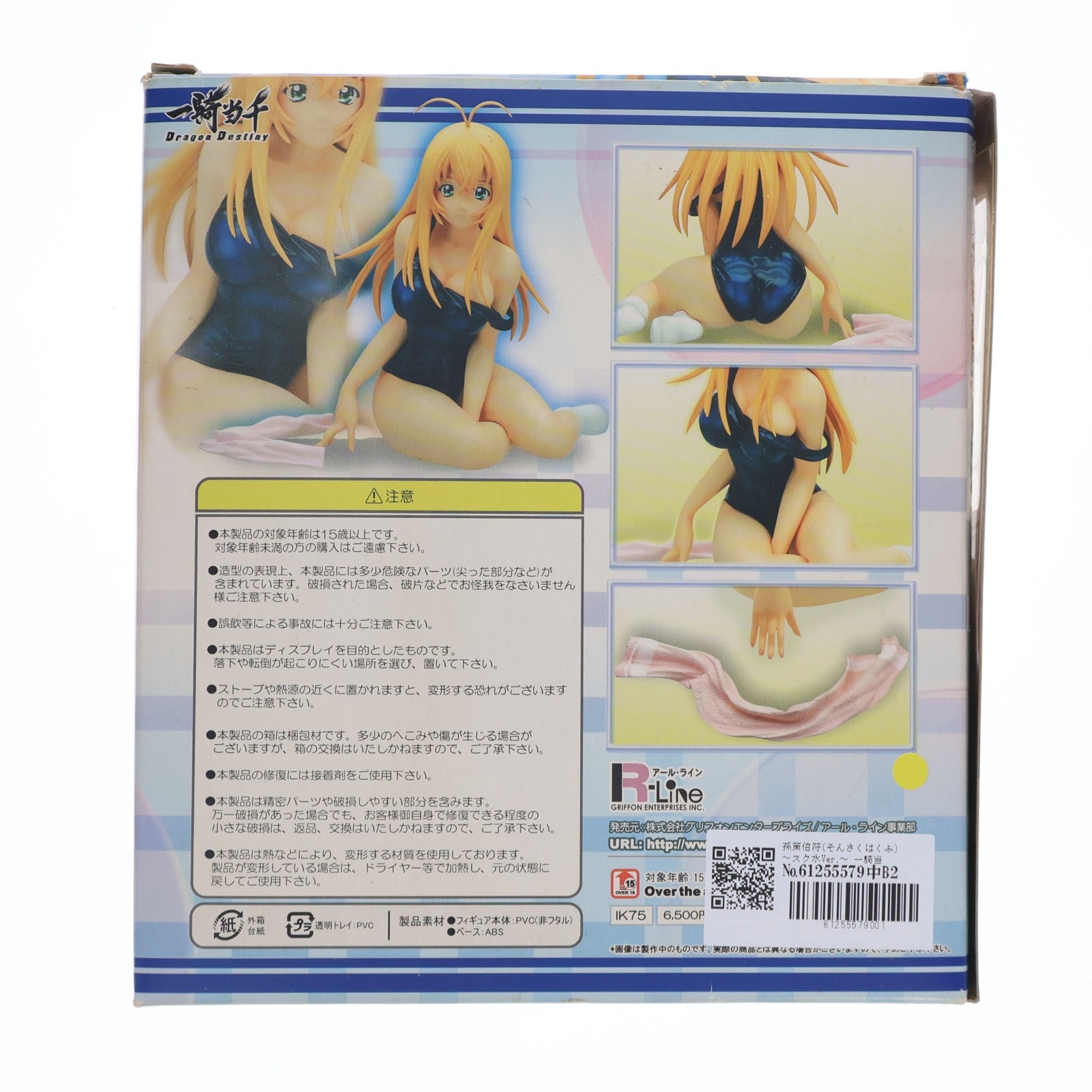 【中古即納】[FIG] 孫策伯符(そんさくはくふ) ～スク水Ver.～ 一騎当千 Dragon Destiny(ドラゴンディスティニー) 1/6 完成品 フィギュア グリフォンエンタープライズ(20081019)
